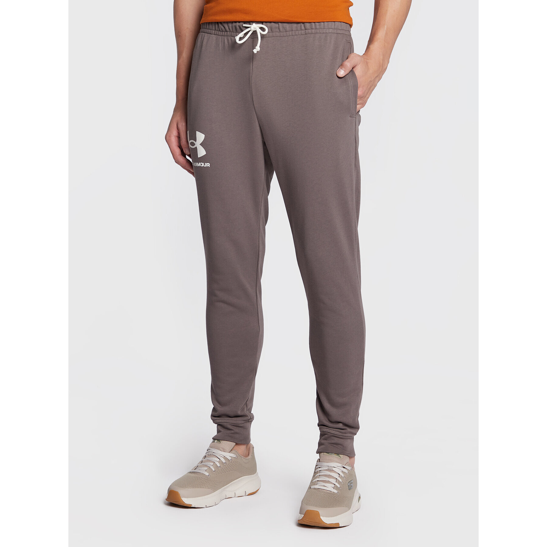 Under Armour Pantaloni trening Ua Rival Terry 1361642 Gri Regular Fit - Pled.ro