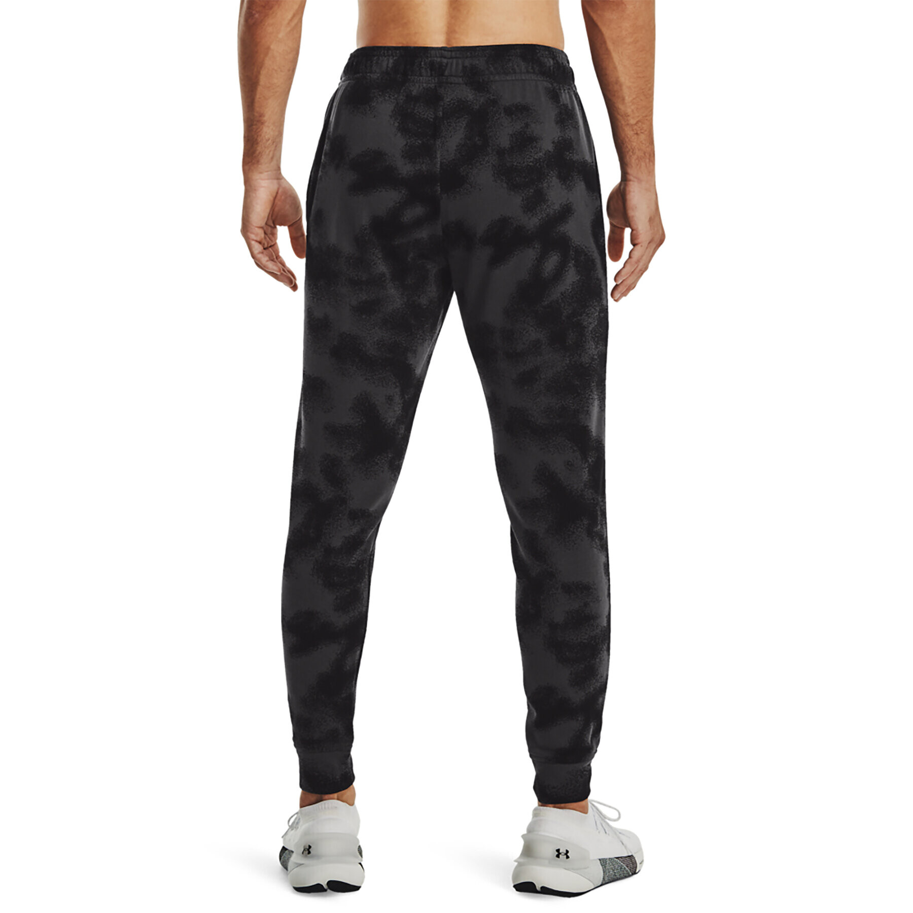 Under Armour Pantaloni trening UA Rival Terry Novelty Jgr 1377593 Negru Regular Fit - Pled.ro