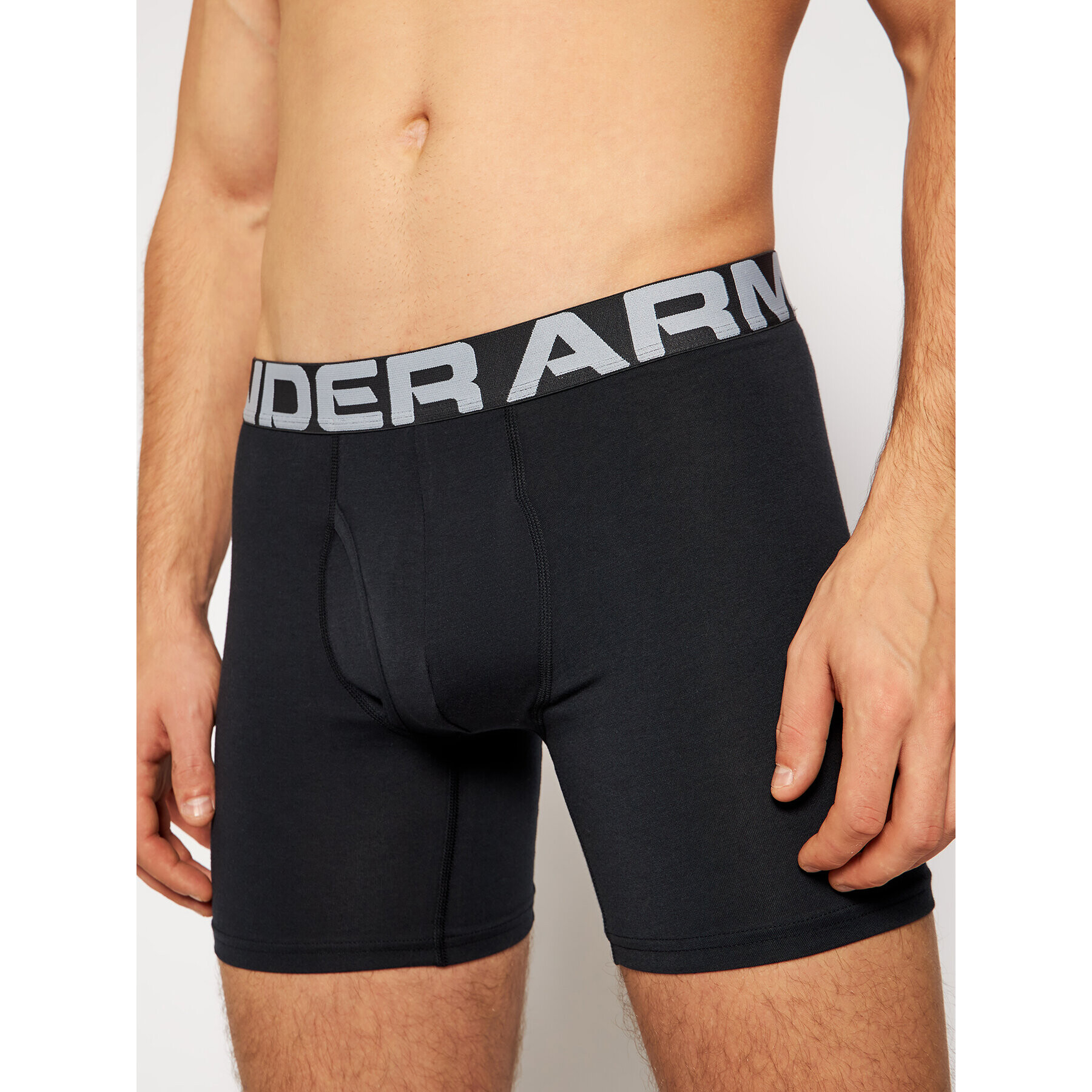 Under Armour Set 3 perechi de boxeri Ua Charged Cotton Boxerjock 1363617 Negru - Pled.ro