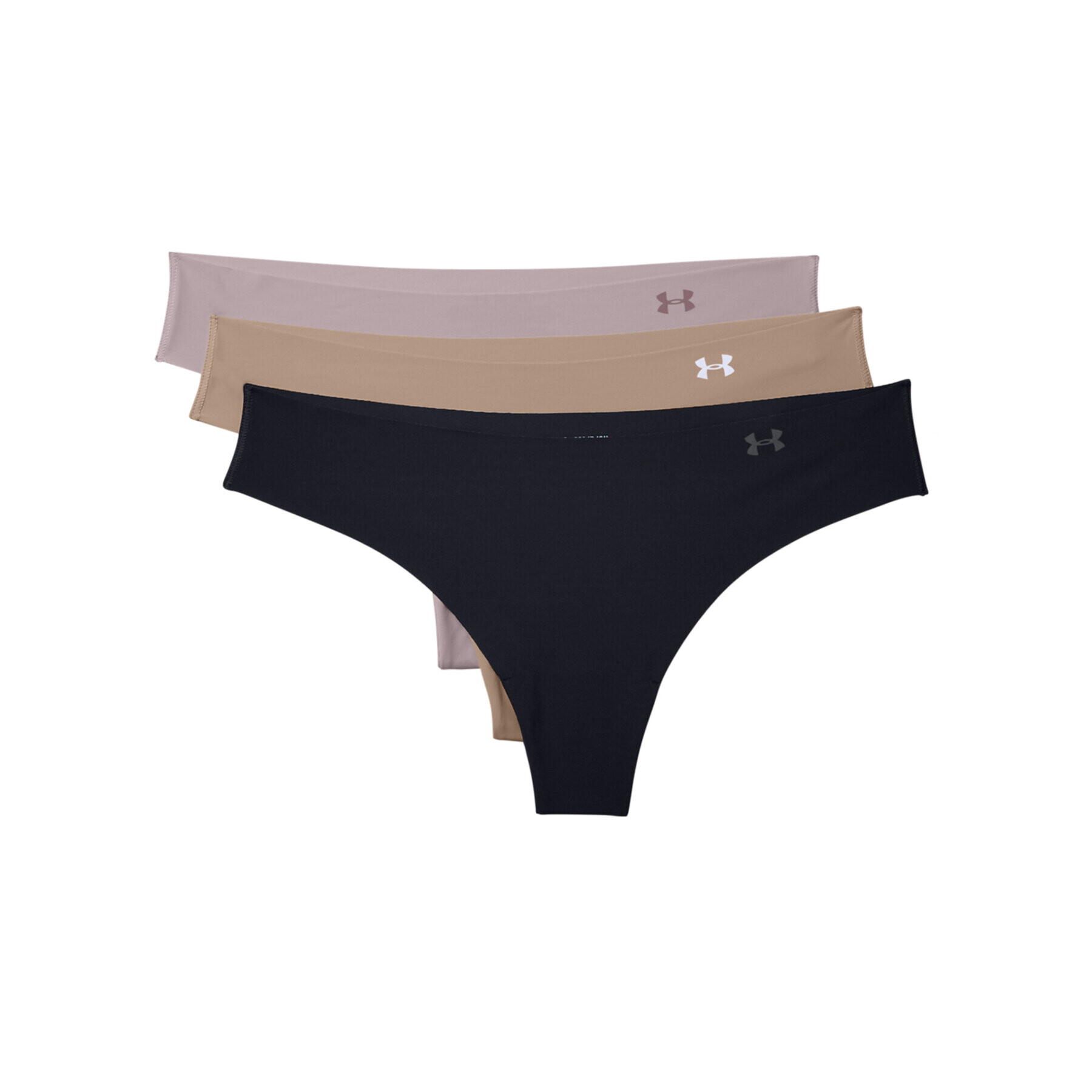 Under Armour Set 3 perechi de chiloți tanga PS Thong 3Pack 1325615 Negru - Pled.ro