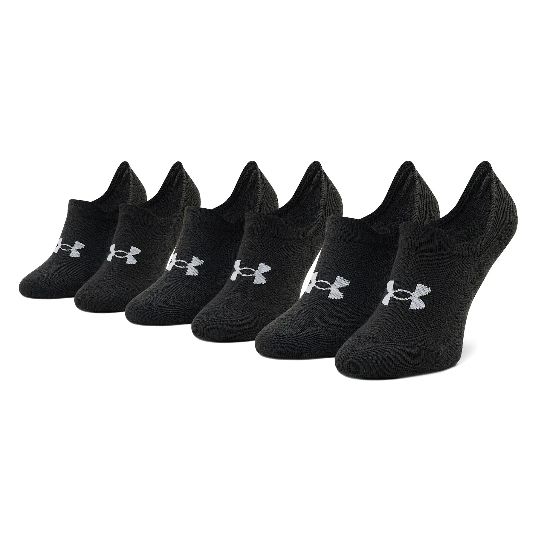 Under Armour Set 3 perechi de șosete scurte unisex Ua Ultra Lo 1351784-001 Negru - Pled.ro