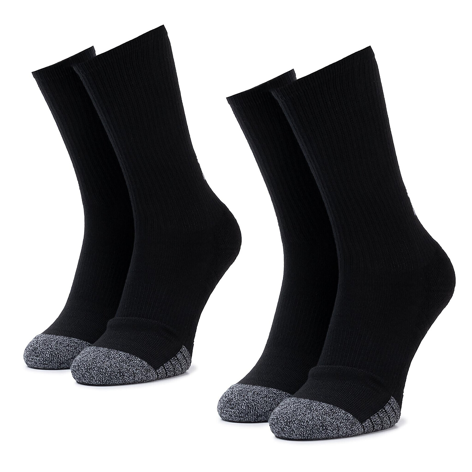 Under Armour Set de 2 perechi de șosete lungi unisex Crew Sock 1346751-001 Negru - Pled.ro