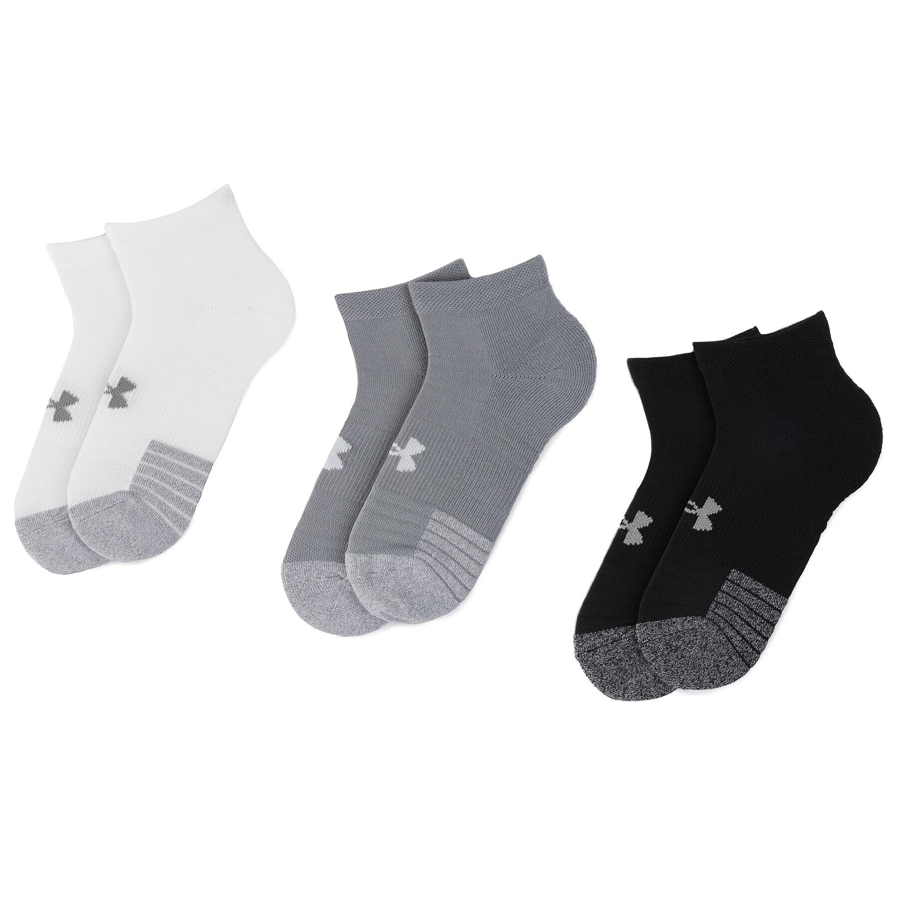 Under Armour Set de 3 perechi de șosete joase unisex Heatgear Lo Cut Sock 1346753-035 Negru - Pled.ro