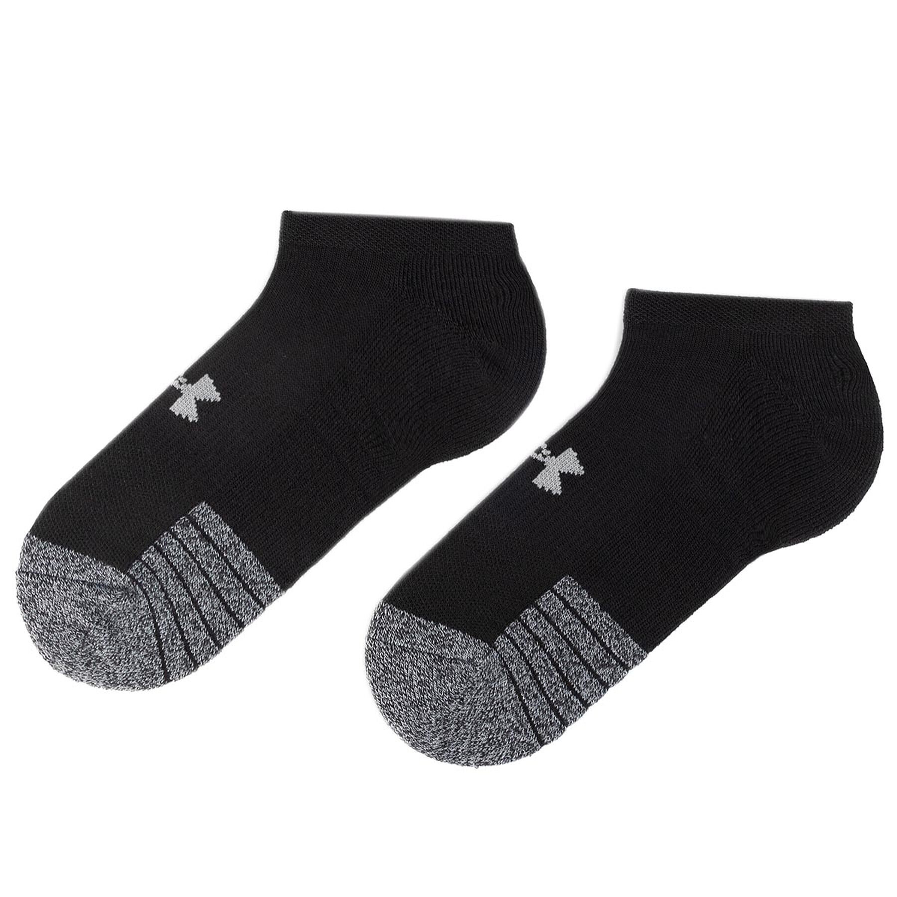 Under Armour Set de 3 perechi de șosete joase unisex Heatgear No Show Sock 1346755-001 Negru - Pled.ro