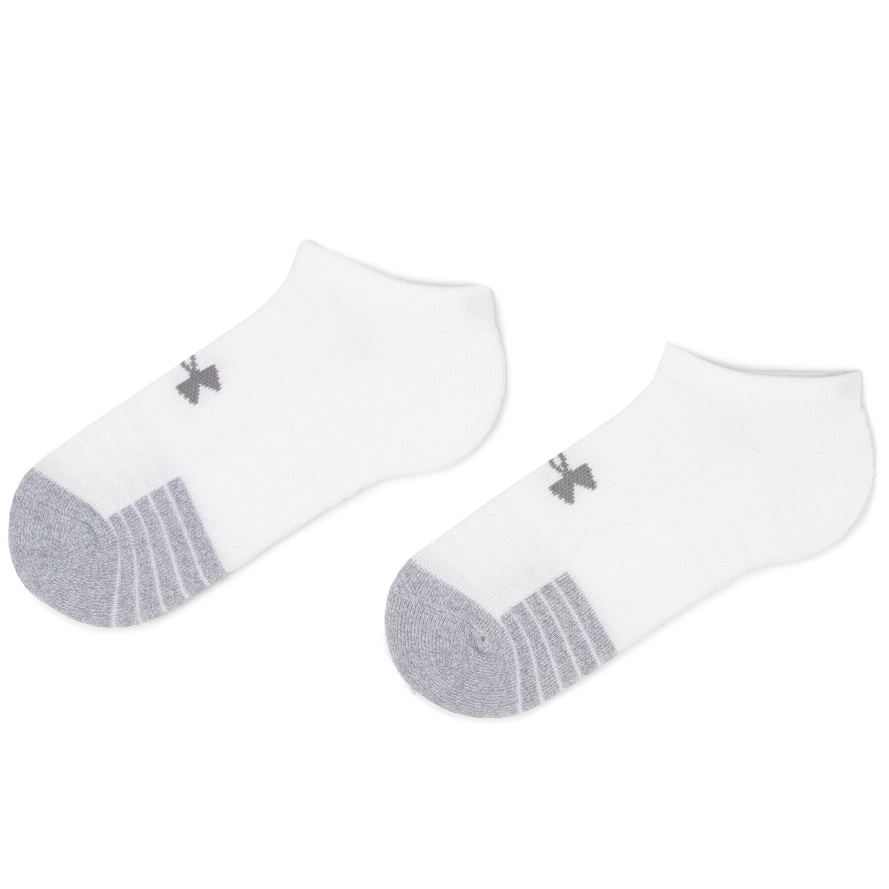 Under Armour Set de 3 perechi de șosete joase unisex Heatgear No Show Sock 1346755-100 Alb - Pled.ro