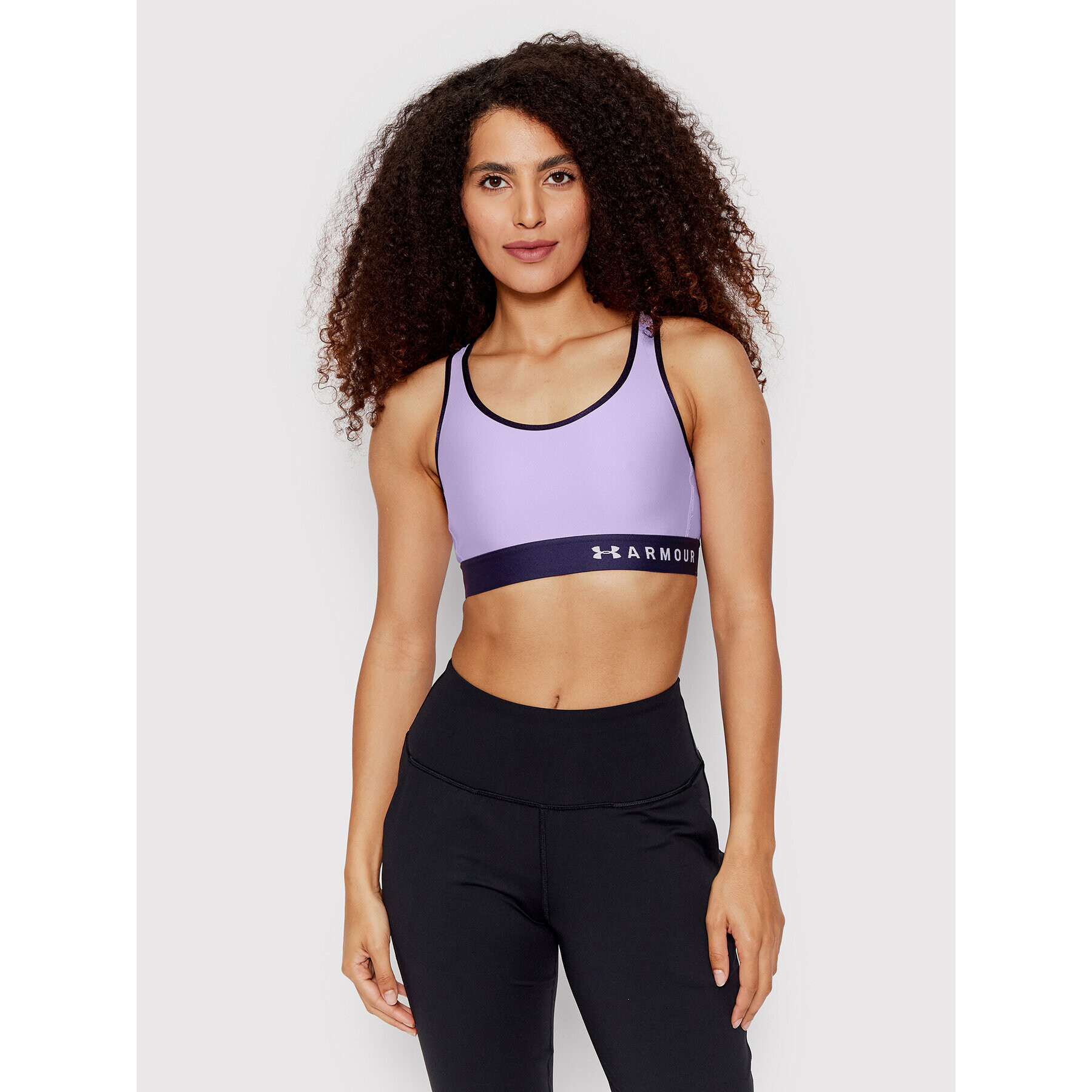 Under Armour Sutien sport Armour Mid 1307196 Violet - Pled.ro