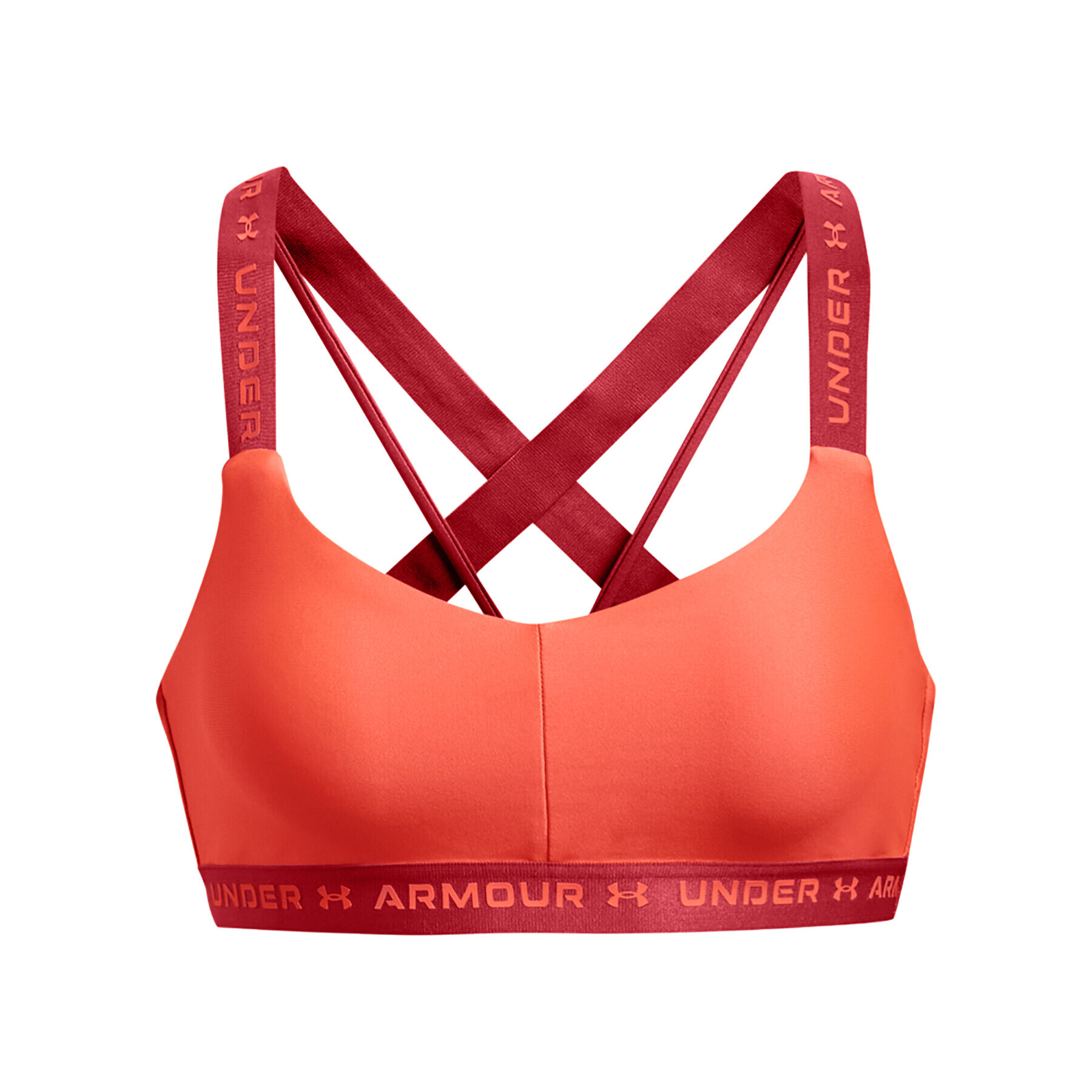 Under Armour Sutien sport UA Crossback Low 1361033 Roșu - Pled.ro