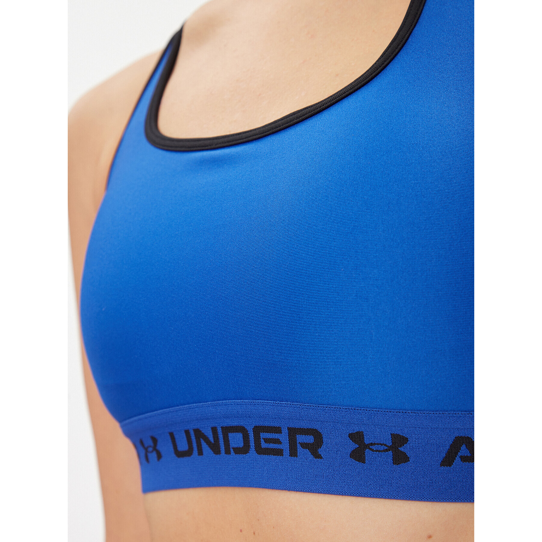 Under Armour Sutien sport Ua Crossback Mid Bra 1361034 Albastru Compression Fit - Pled.ro