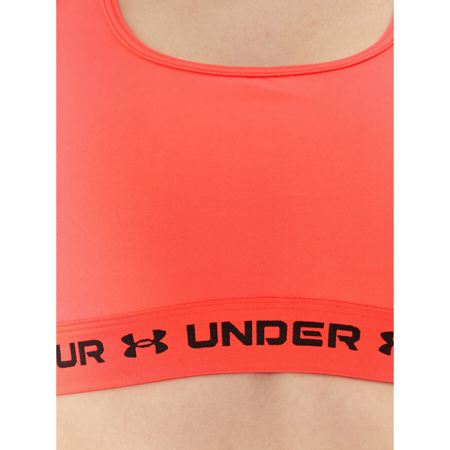 Under Armour Sutien sport Ua Crossback Mid Bra 1361034 Roșu Compression Fit - Pled.ro