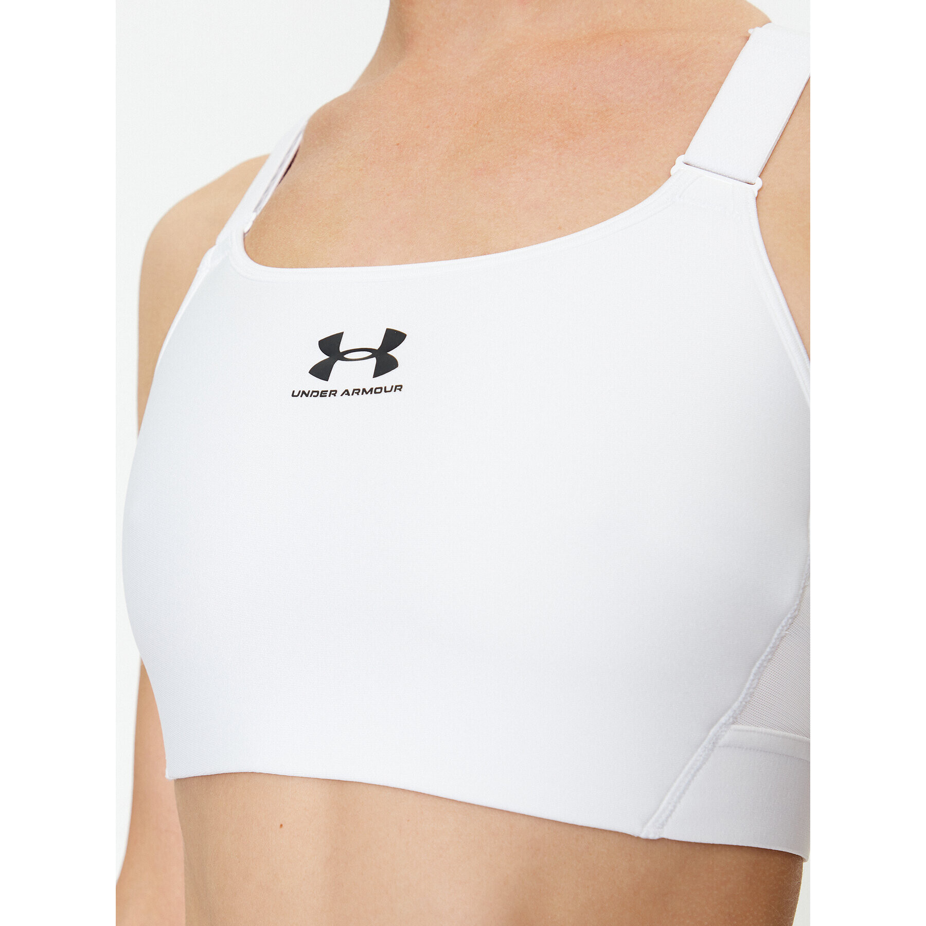 Under Armour Sutien sport Ua Hg Armour High 1379195 Alb Compression Fit - Pled.ro