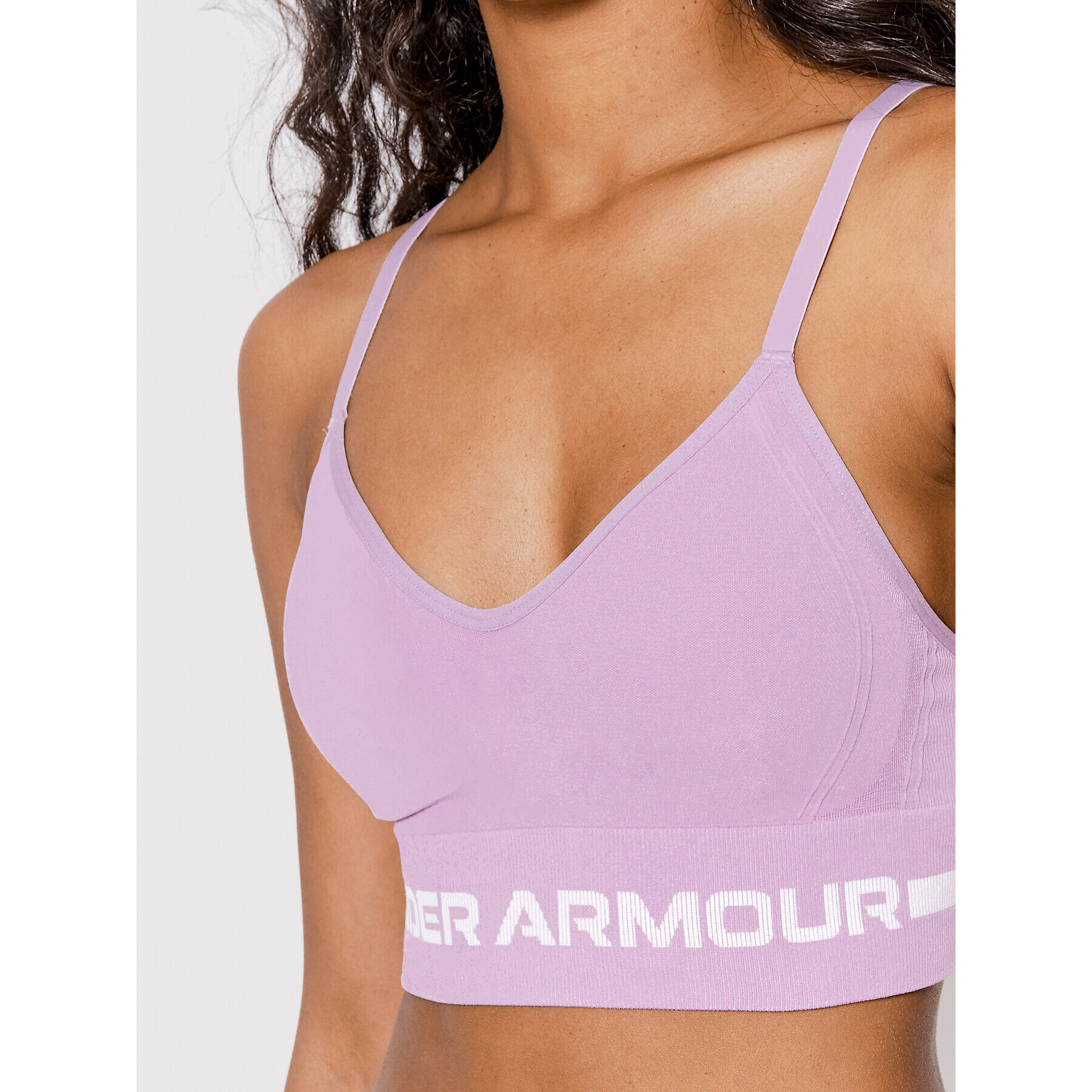 Under Armour Sutien sport Ua Seamless Low Long 1357719 Violet - Pled.ro