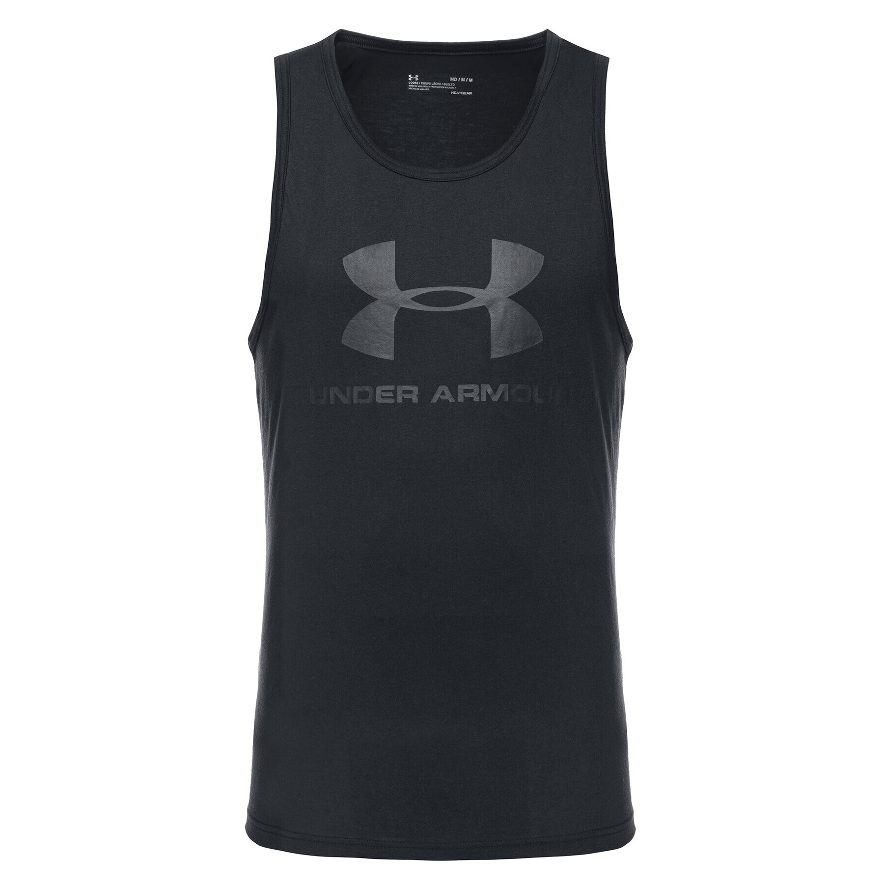 Under Armour Tank top UA Sportstyle Logo 1329589 Negru Regular Fit - Pled.ro