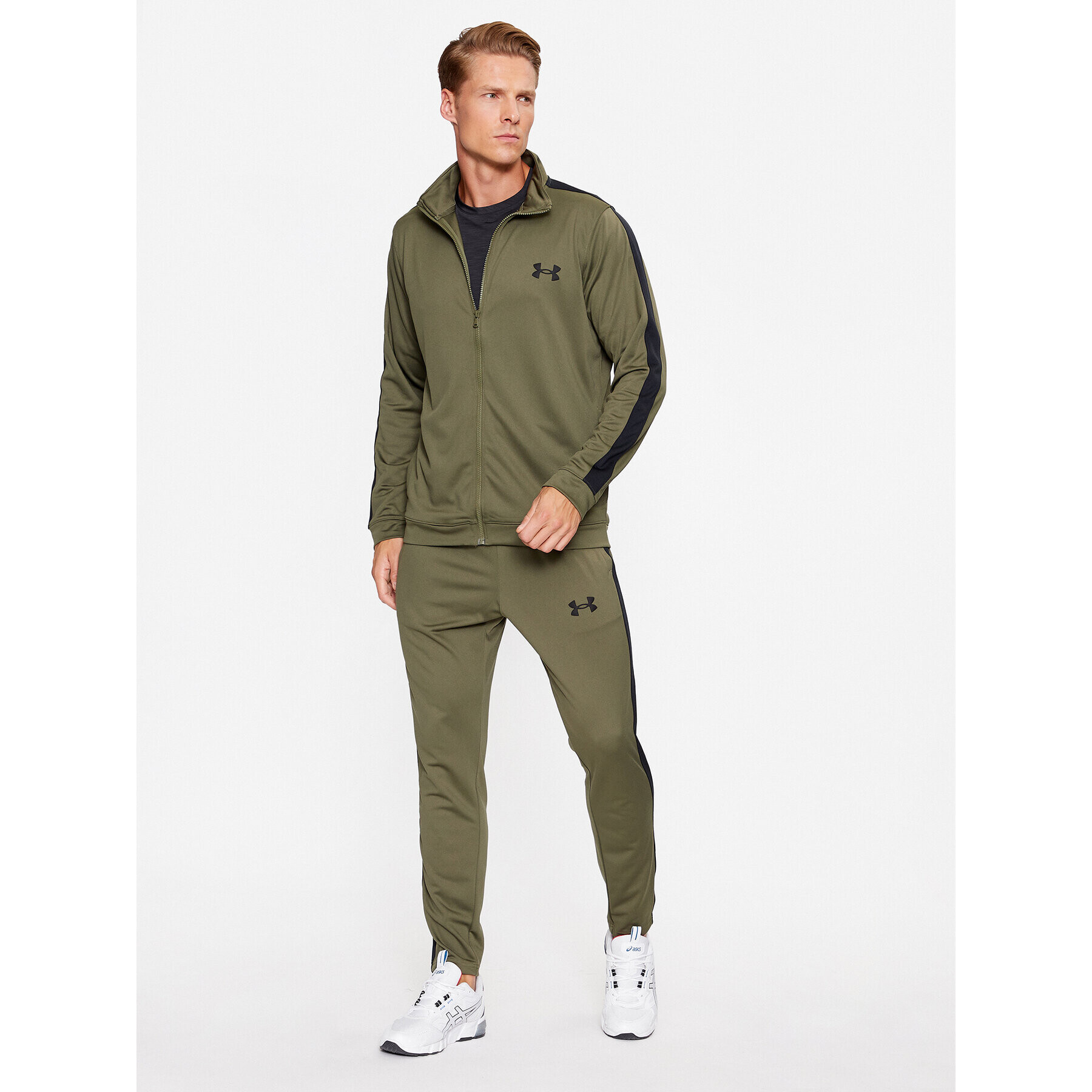 Under Armour Trening Ua Knit Track Suit 1357139 Kaki Fitted Fit - Pled.ro