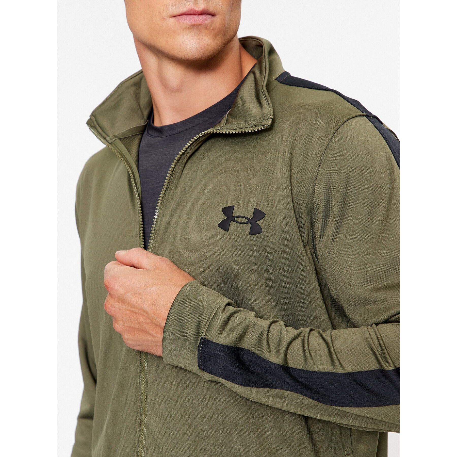 Under Armour Trening Ua Knit Track Suit 1357139 Kaki Fitted Fit - Pled.ro