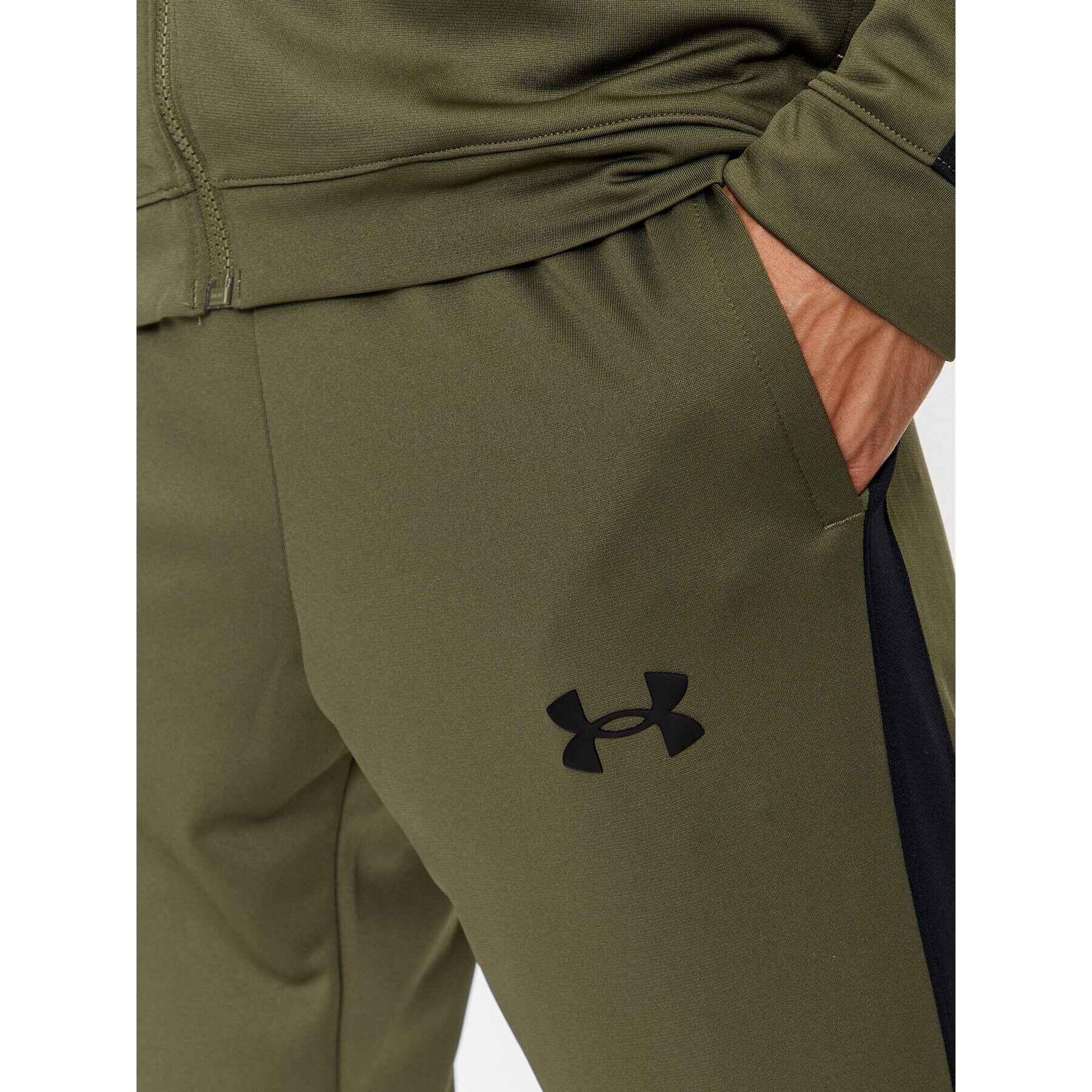 Under Armour Trening Ua Knit Track Suit 1357139 Kaki Fitted Fit - Pled.ro