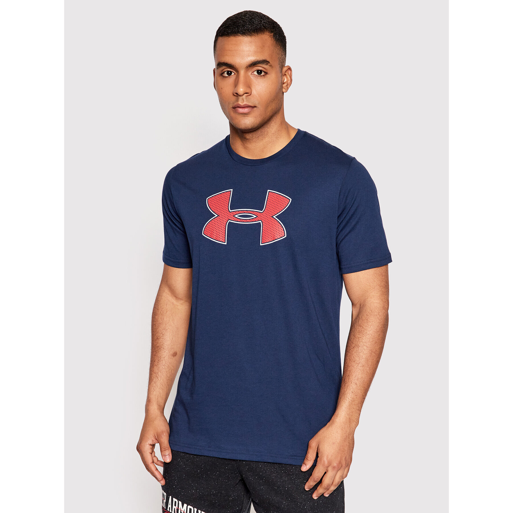 Under Armour Tricou Big Logo 1329583 Bleumarin Regular Fit - Pled.ro