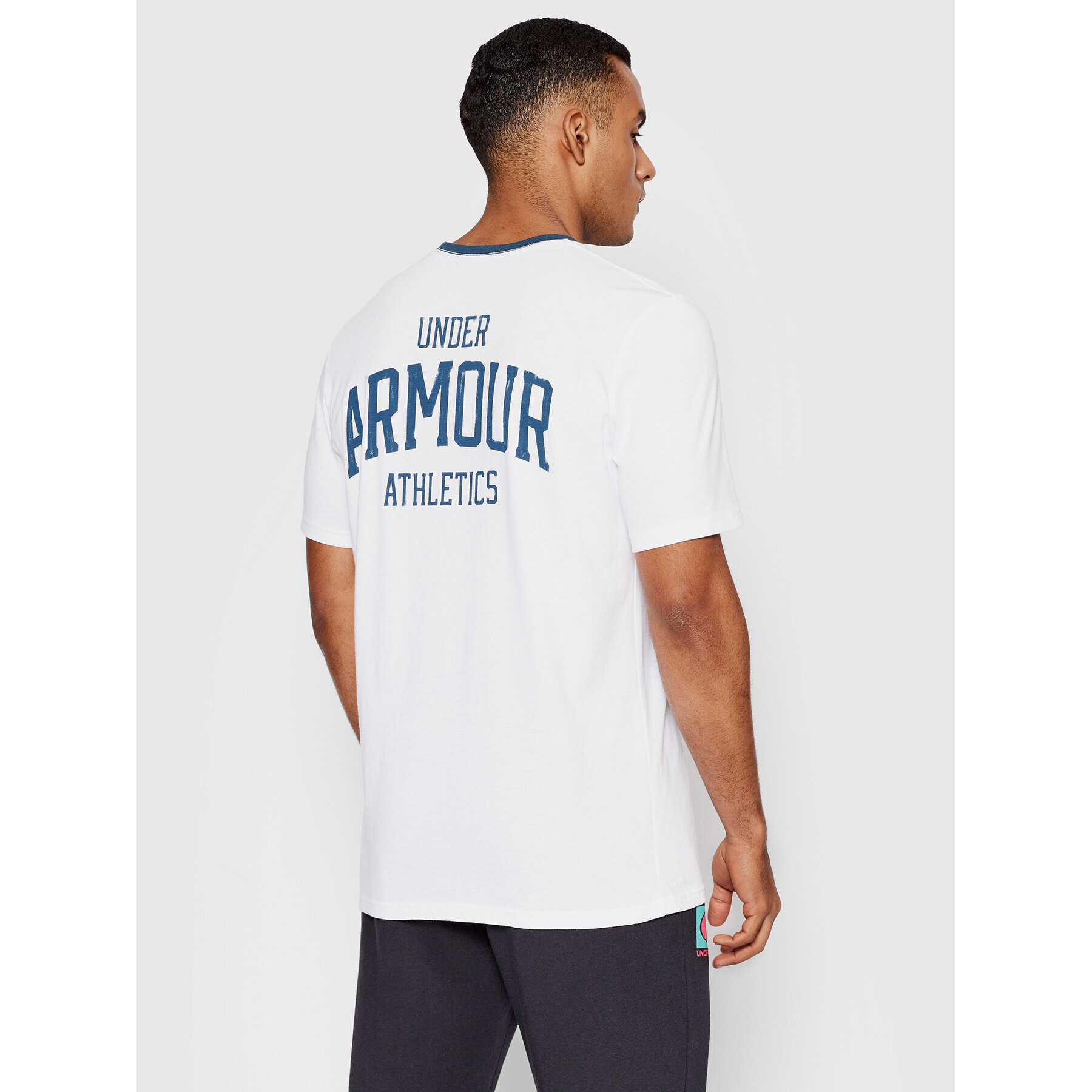 Under Armour Tricou Originators Athletics 1366460 Alb Relaxed Fit - Pled.ro