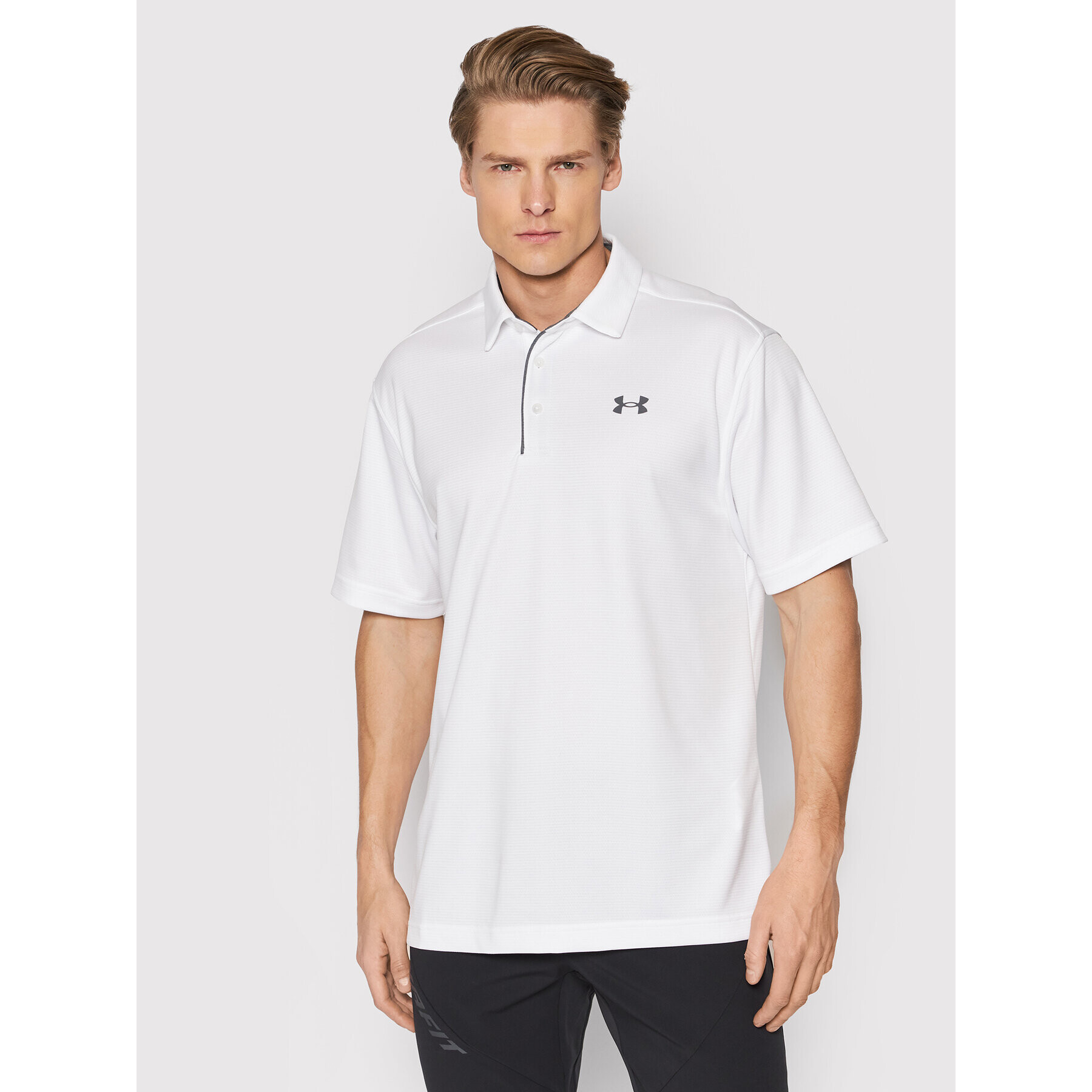 Under Armour Tricou polo UA Tech 1290140 Alb Regular Fit - Pled.ro