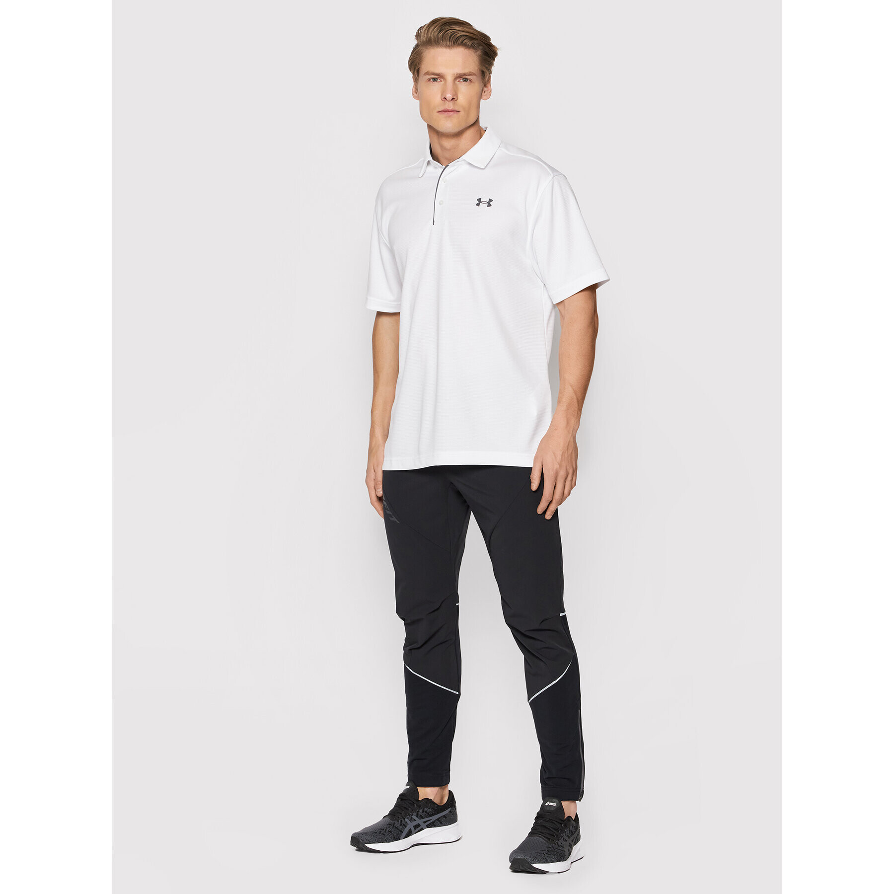 Under Armour Tricou polo UA Tech 1290140 Alb Regular Fit - Pled.ro