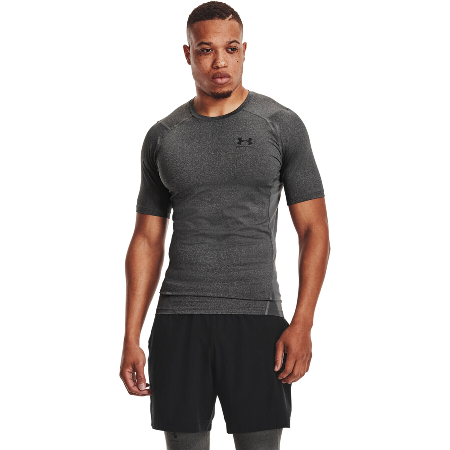 Under Armour Tricou tehnic HeatGear® 1361518 Gri Slim Fit - Pled.ro