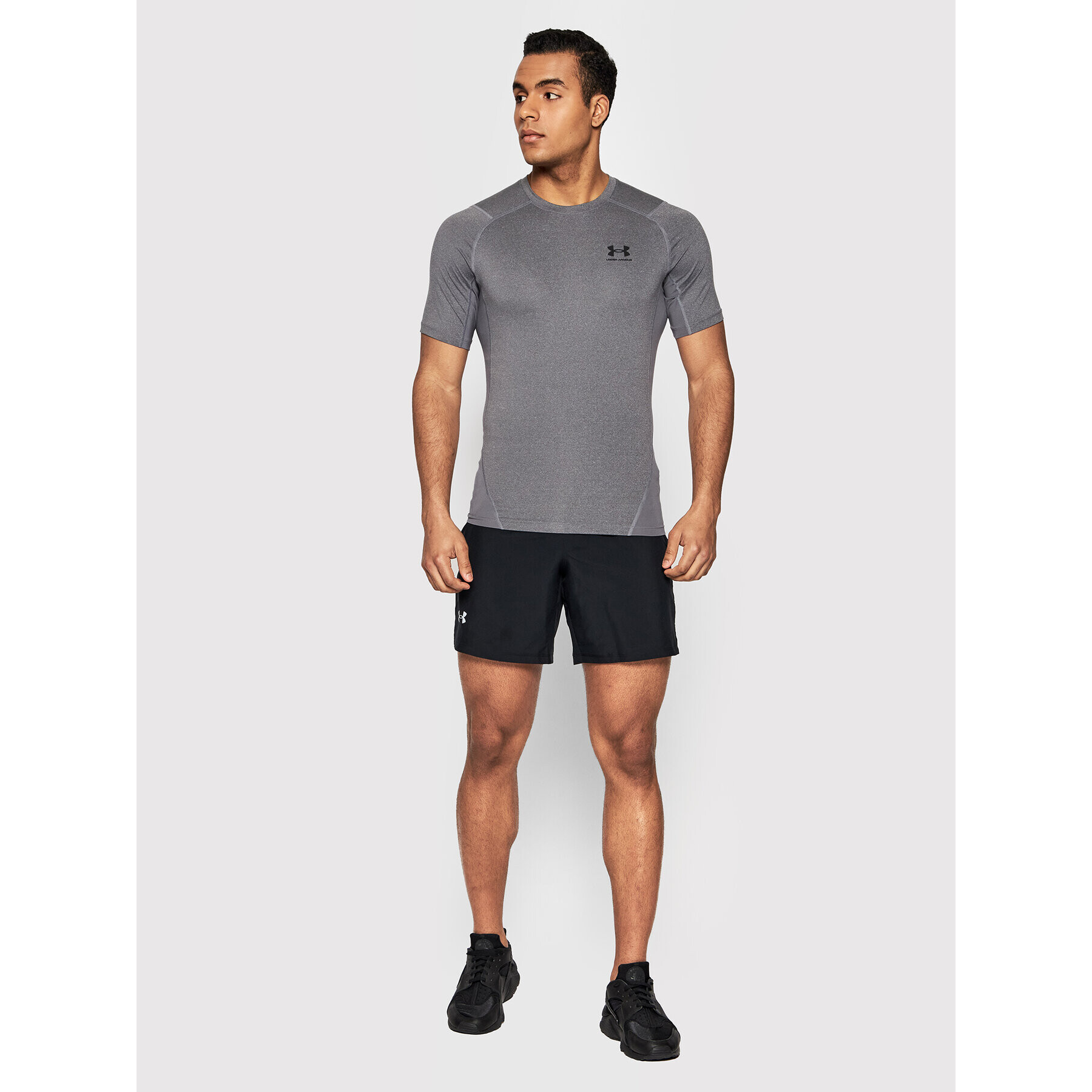 Under Armour Tricou tehnic HeatGear® 1361518 Gri Slim Fit - Pled.ro