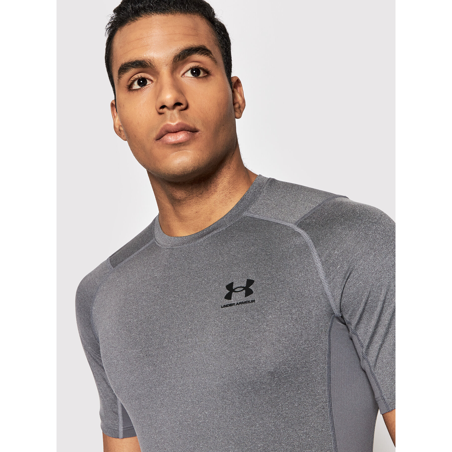 Under Armour Tricou tehnic HeatGear® 1361518 Gri Slim Fit - Pled.ro