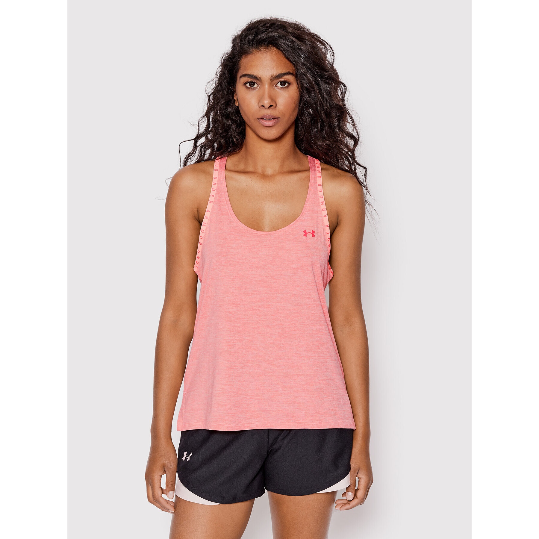 Under Armour Tricou tehnic Knockout 1360831 Roz Loose Fit - Pled.ro