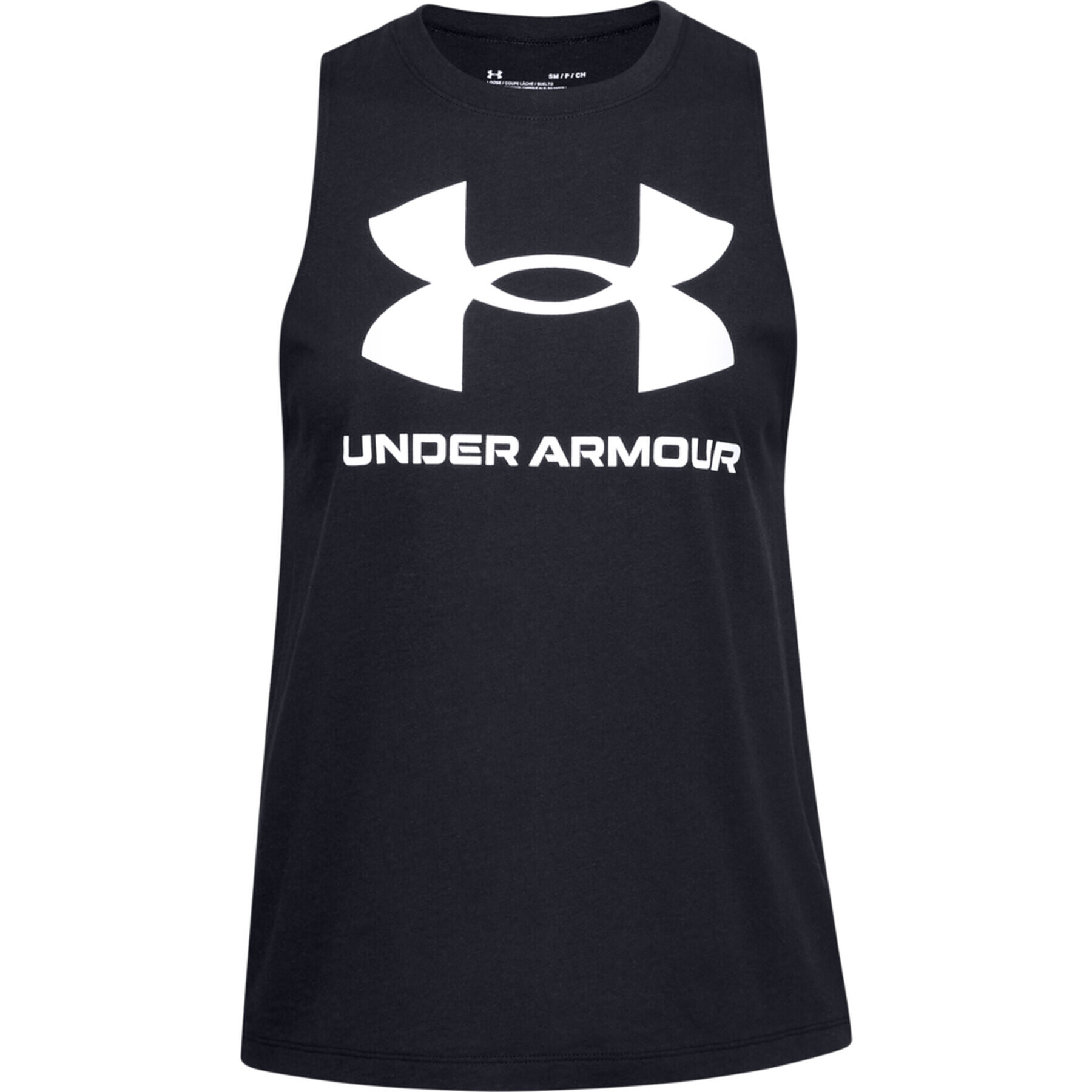 Under Armour Tricou tehnic Live Sportstyle Graphic Tank 1356297 Negru Regular Fit - Pled.ro