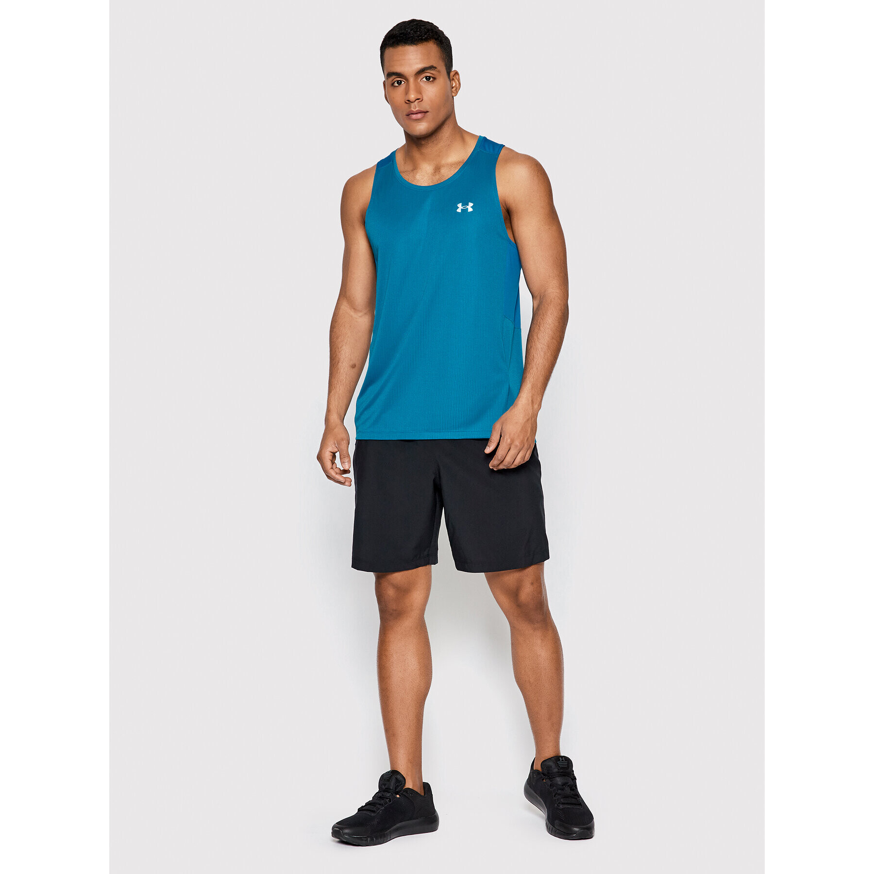 Under Armour Tricou tehnic Speed Stride 2.0 1369742 Albastru Regular Fit - Pled.ro