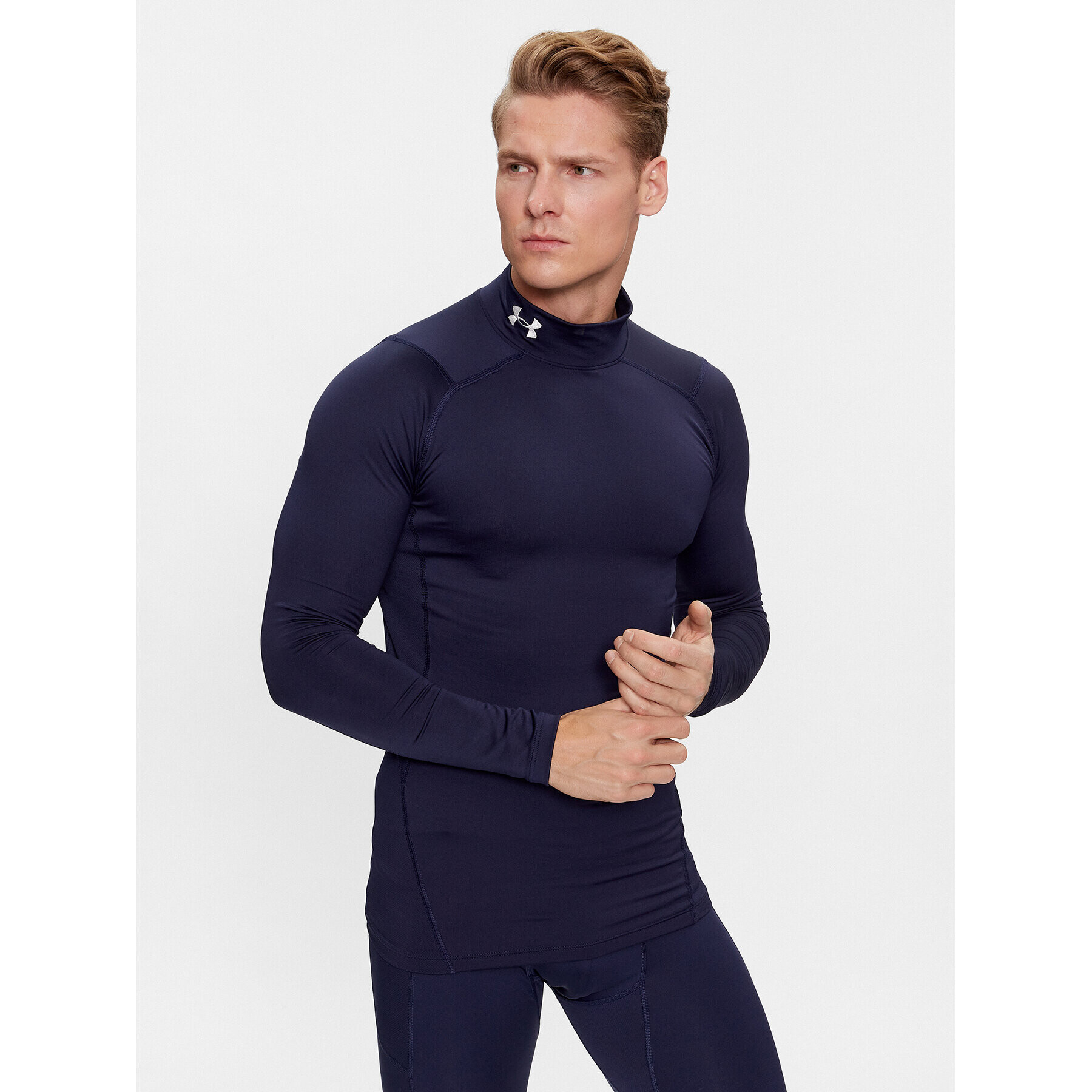 Under Armour Tricou tehnic Ua Cg Armour Comp Mock 1366072 Bleumarin Compression Fit - Pled.ro