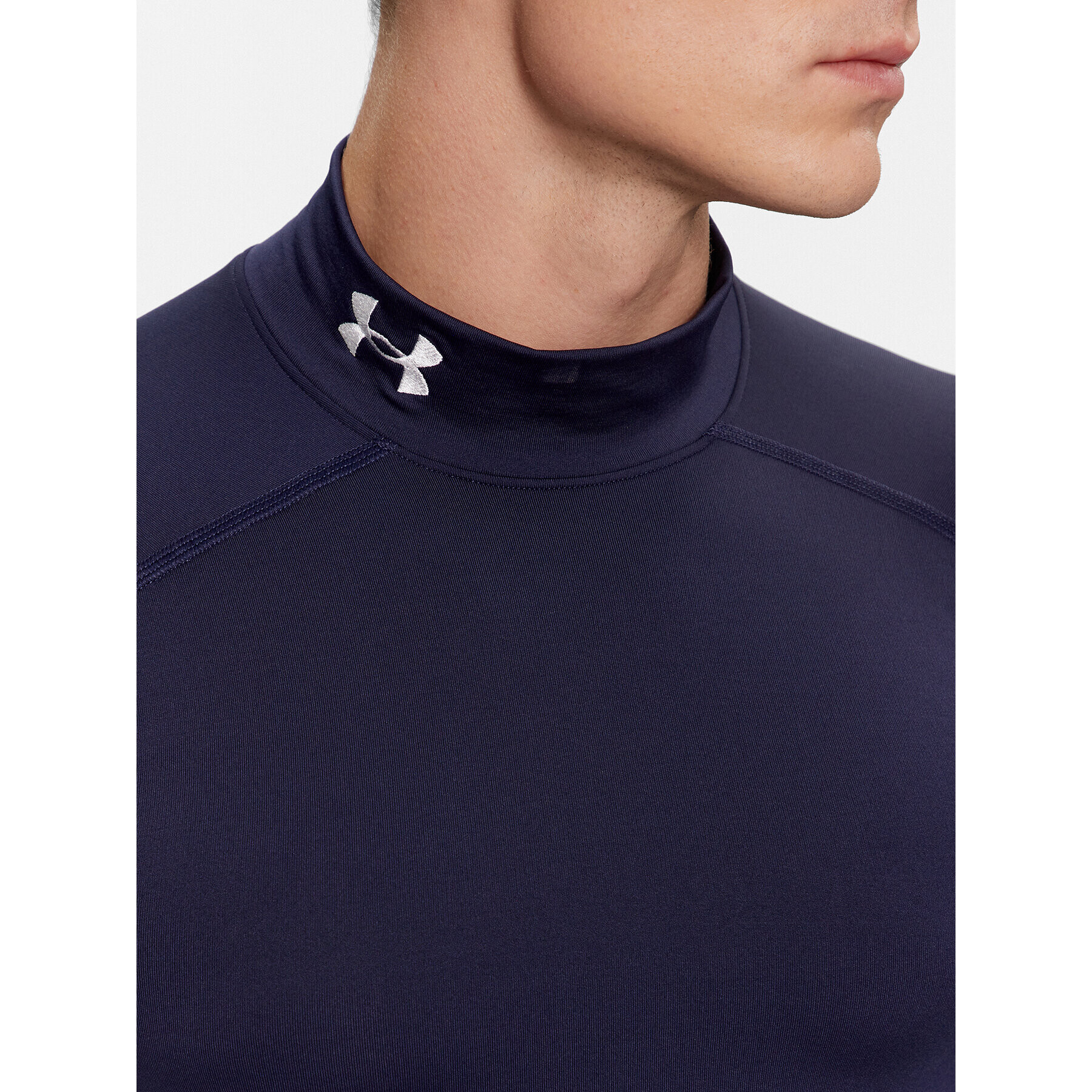 Under Armour Tricou tehnic Ua Cg Armour Comp Mock 1366072 Bleumarin Compression Fit - Pled.ro