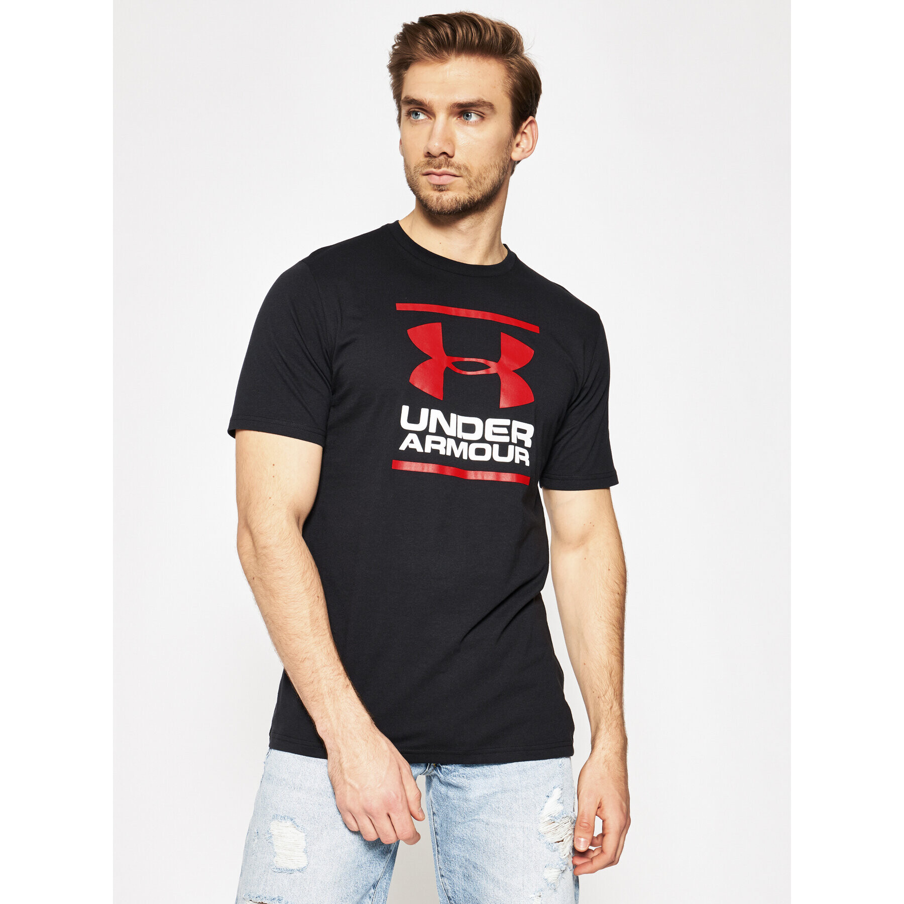 Under Armour Tricou tehnic Ua Gl Foundation 1326849 Negru Loose Fit - Pled.ro