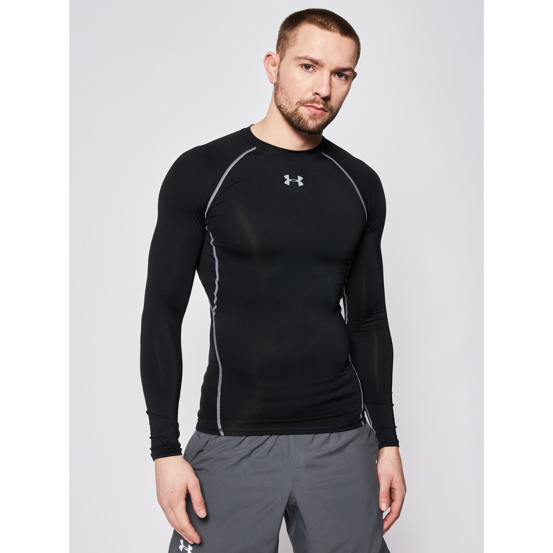 Under Armour Tricou tehnic Ua HeatGear® Armour Long Sleeve Compression 1257471 Negru Compression Fit - Pled.ro