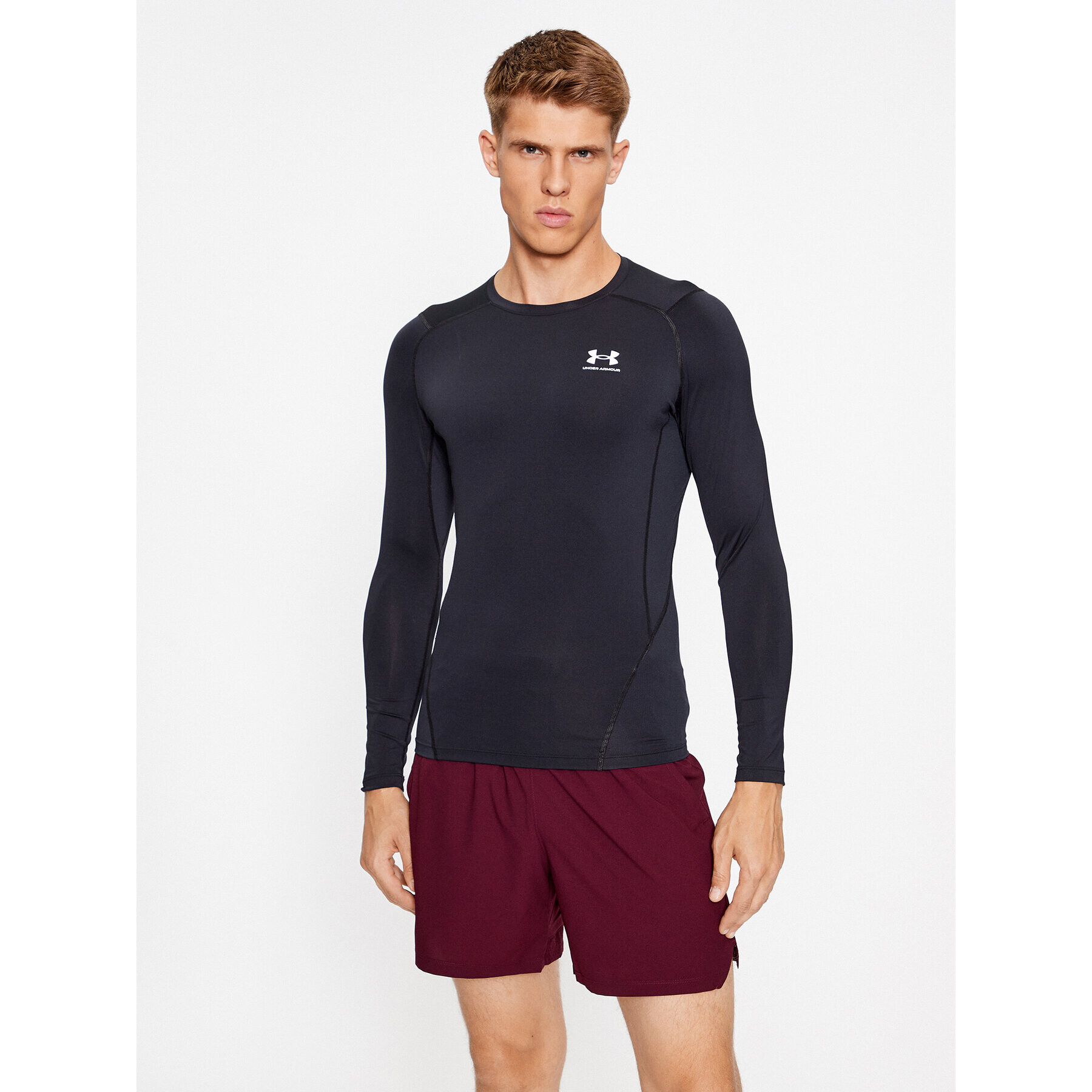 Under Armour Tricou tehnic Ua Hg Armour Comp Ls 1361524 Negru Compression Fit - Pled.ro