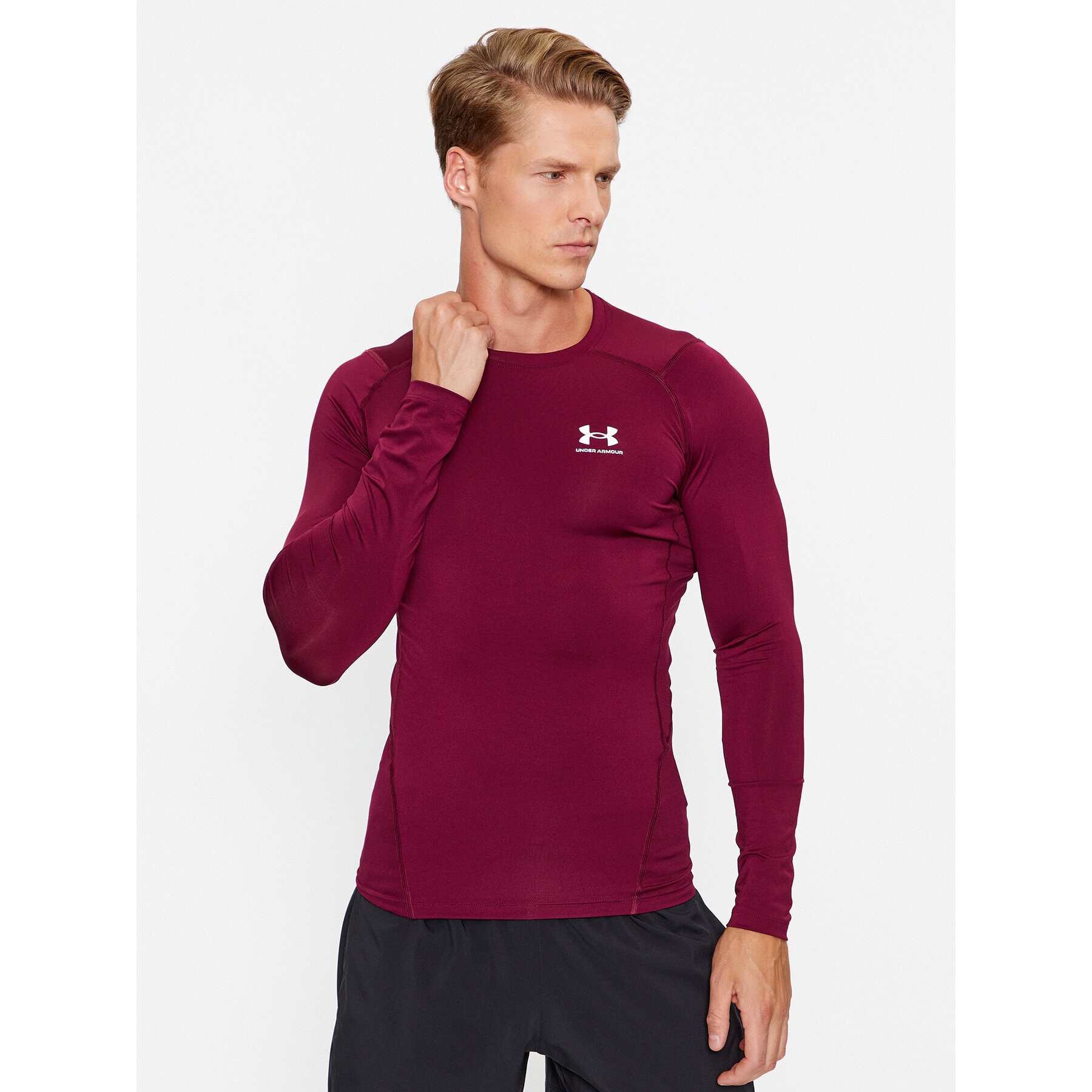 Under Armour Tricou tehnic Ua Hg Armour Comp Ls 1361524 Vișiniu Compression Fit - Pled.ro