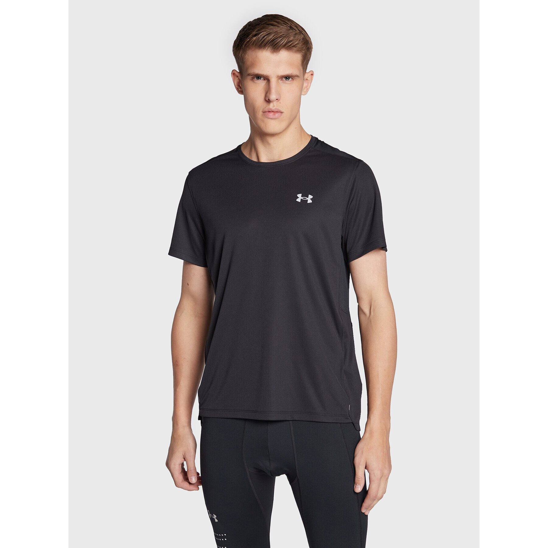 Under Armour Tricou tehnic Ua Speed Stride 2.0 1369743 Negru Regular Fit - Pled.ro