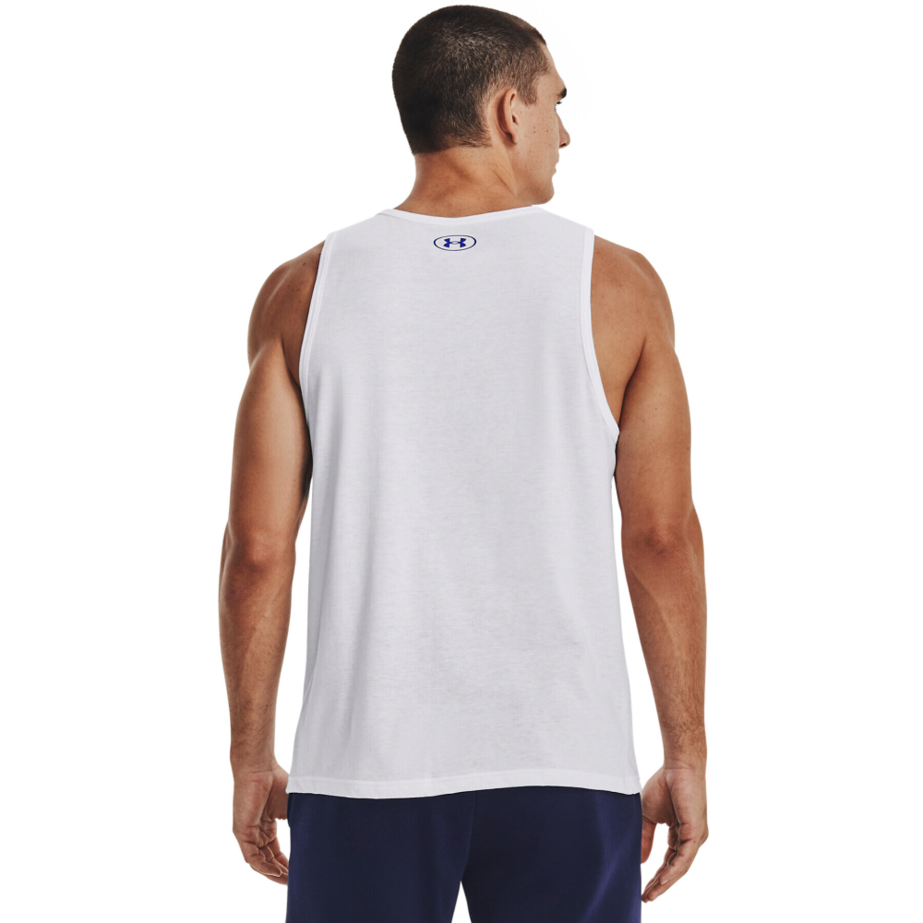 Under Armour Tricou tehnic UA SPORTSTYLE LOGO TANK 1329589 Alb Regular Fit - Pled.ro