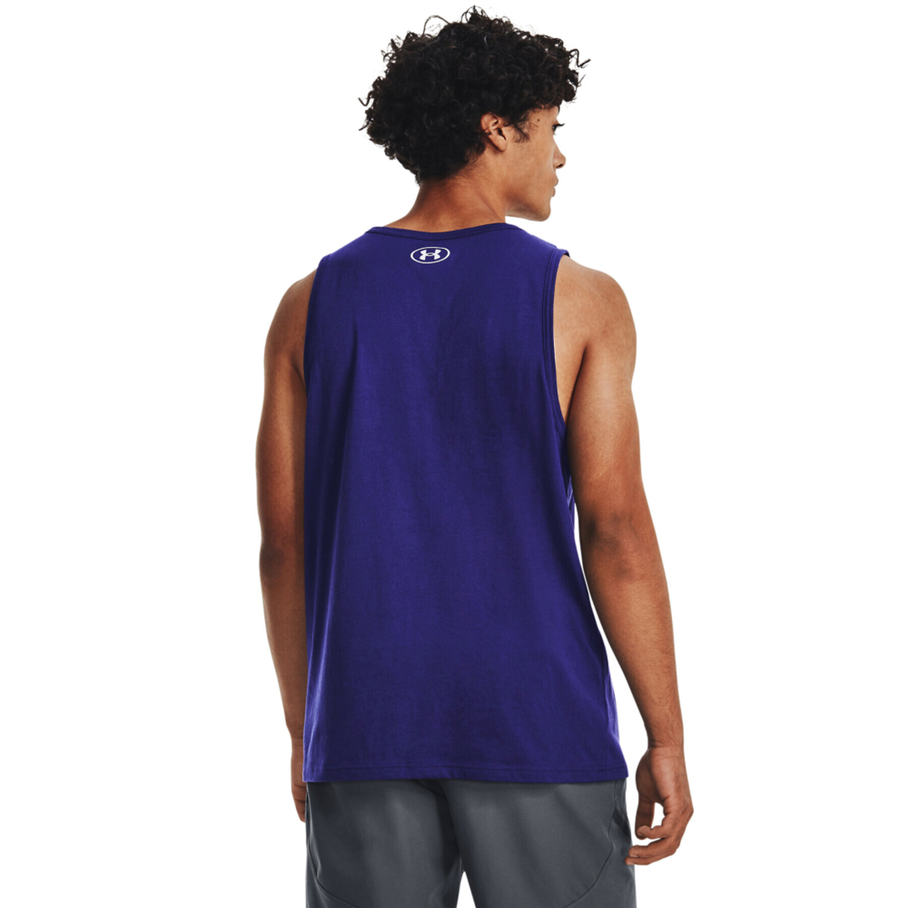 Under Armour Tricou tehnic UA SPORTSTYLE LOGO TANK 1329589 Bleumarin Regular Fit - Pled.ro