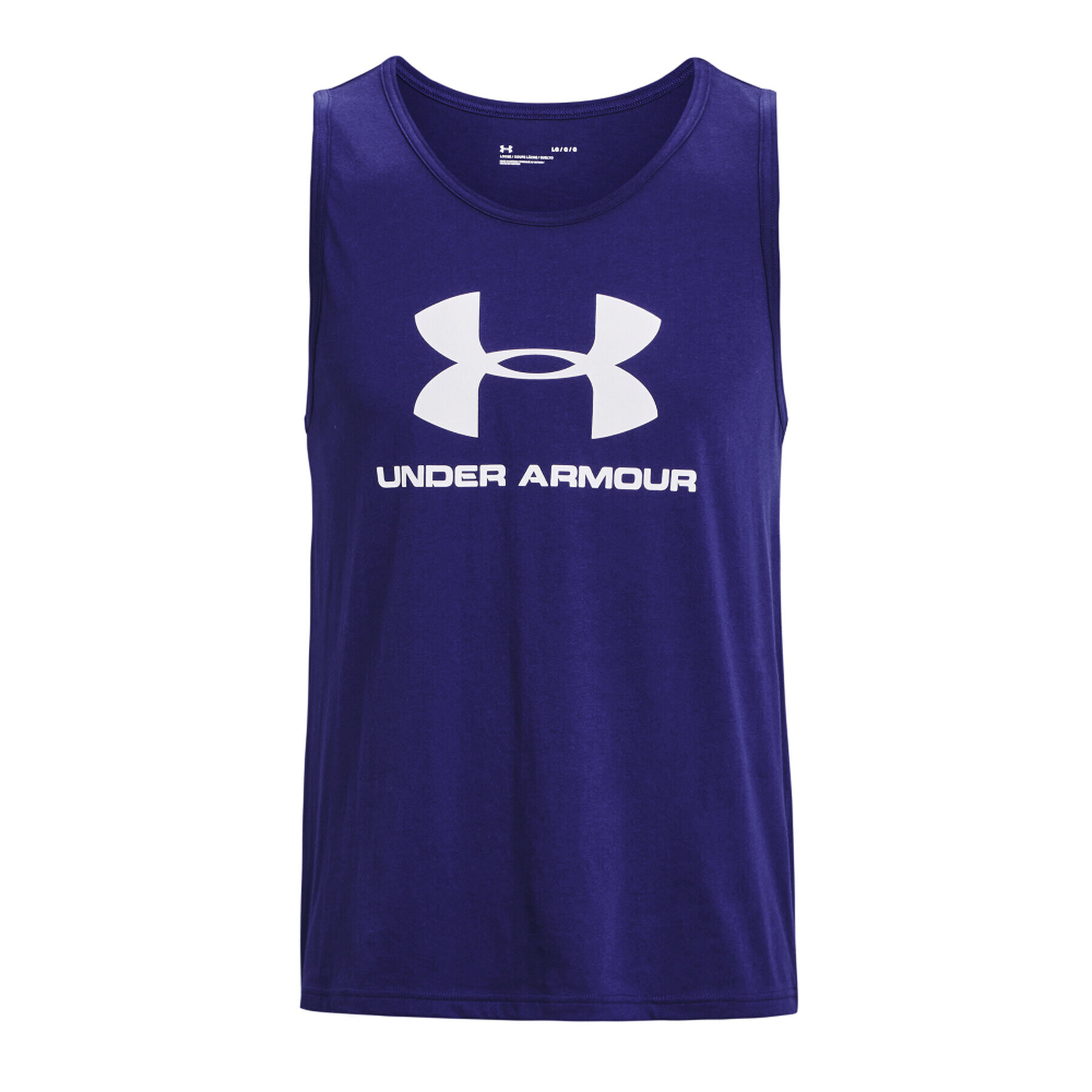 Under Armour Tricou tehnic UA SPORTSTYLE LOGO TANK 1329589 Bleumarin Regular Fit - Pled.ro