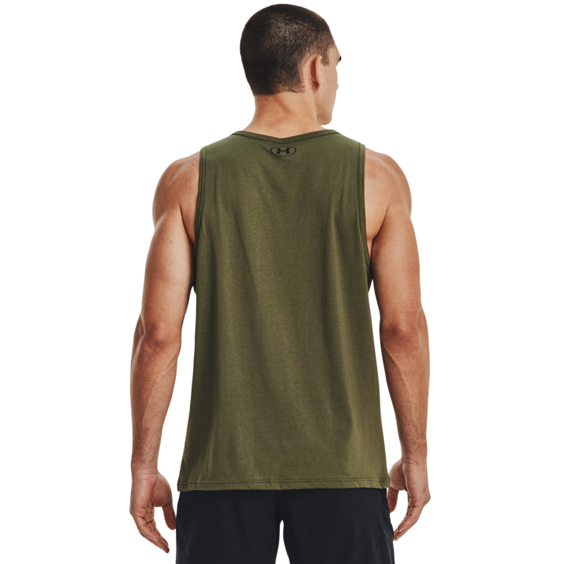 Under Armour Tricou tehnic UA SPORTSTYLE LOGO TANK 1329589 Kaki Regular Fit - Pled.ro