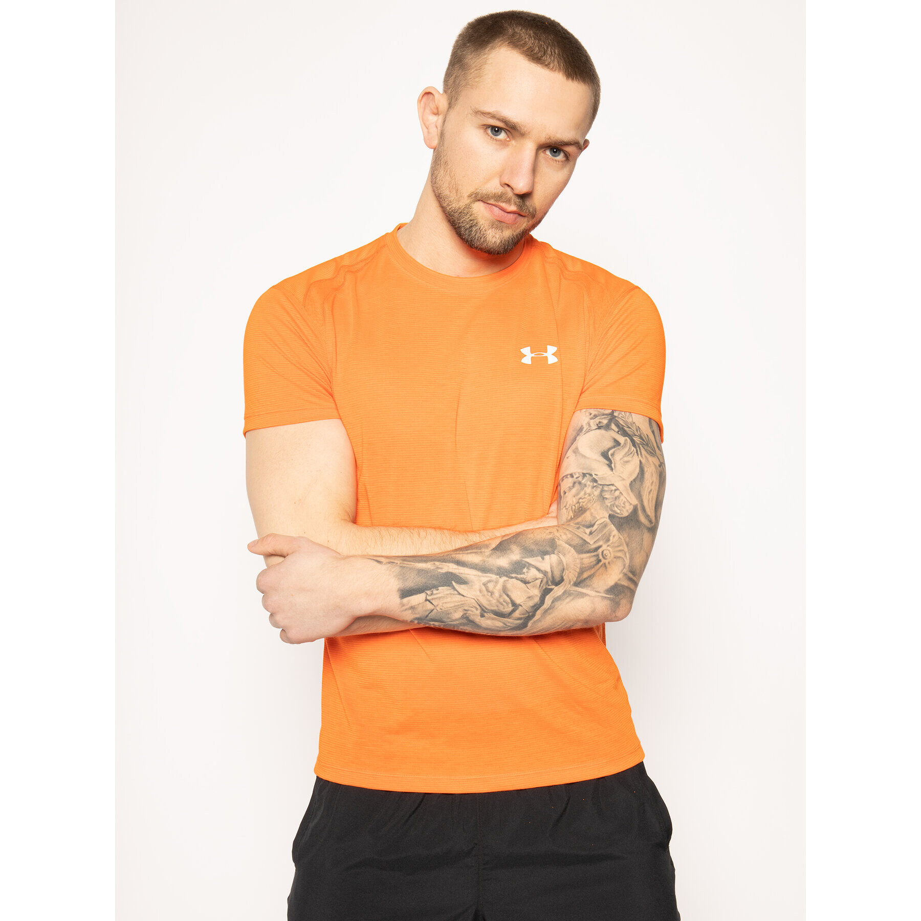 Under Armour Tricou tehnic Ua Streaker 1326579 Portocaliu Fitted Fit - Pled.ro