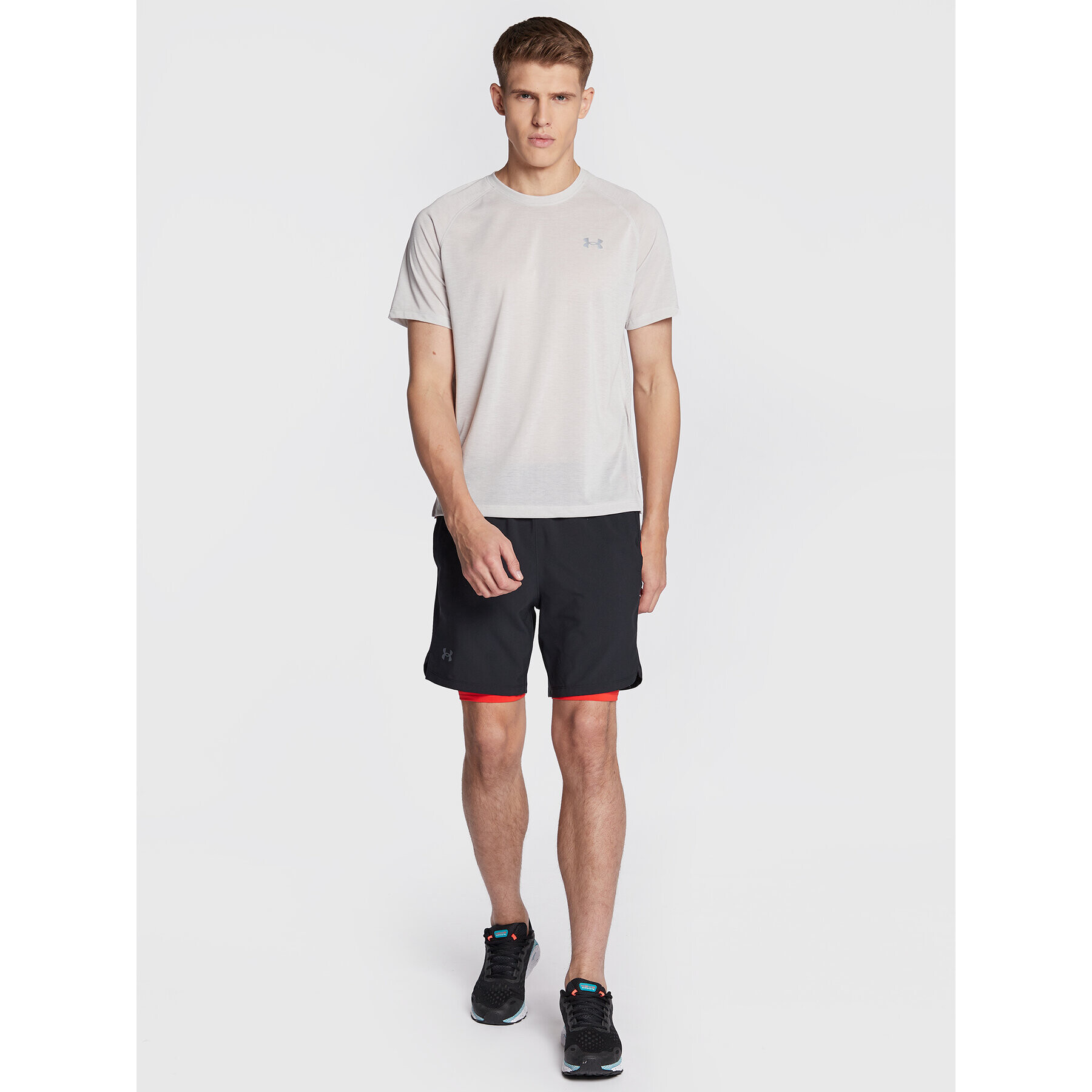 Under Armour Tricou tehnic Ua Streaker 1361469 Gri Regular Fit - Pled.ro