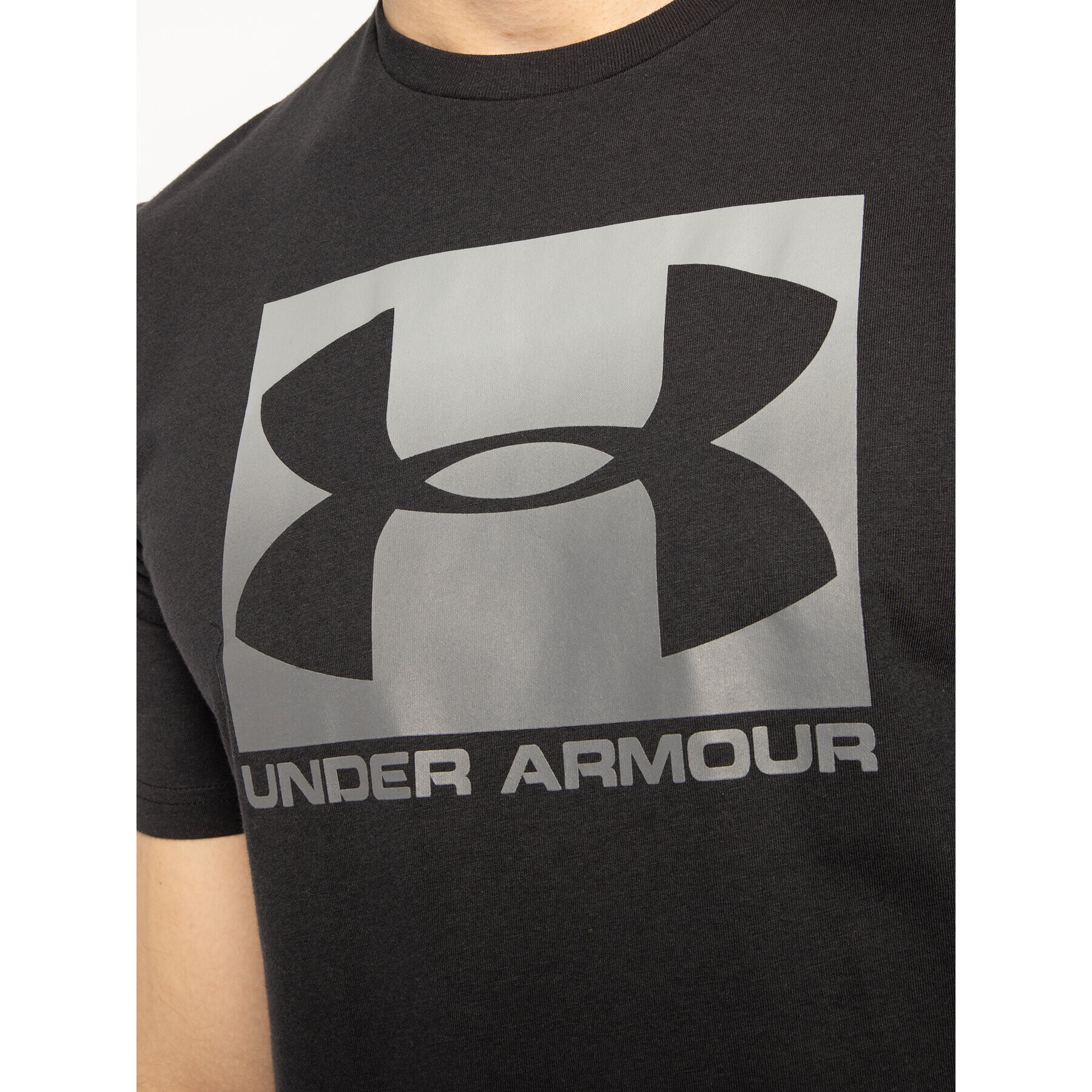 Under Armour Tricou Ua Boxed Sportstyle 1329581 Negru Loose Fit - Pled.ro