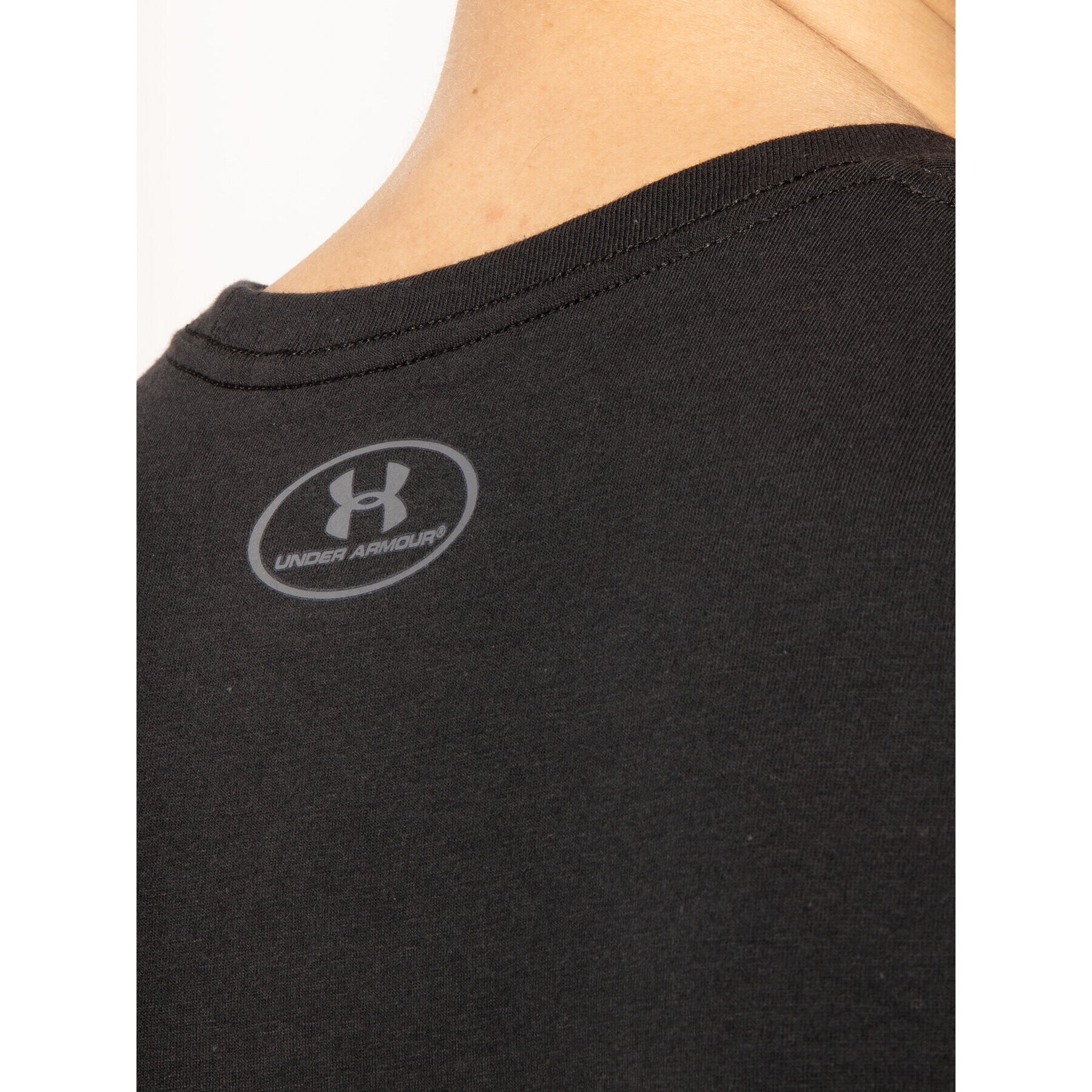 Under Armour Tricou Ua Boxed Sportstyle 1329581 Negru Loose Fit - Pled.ro