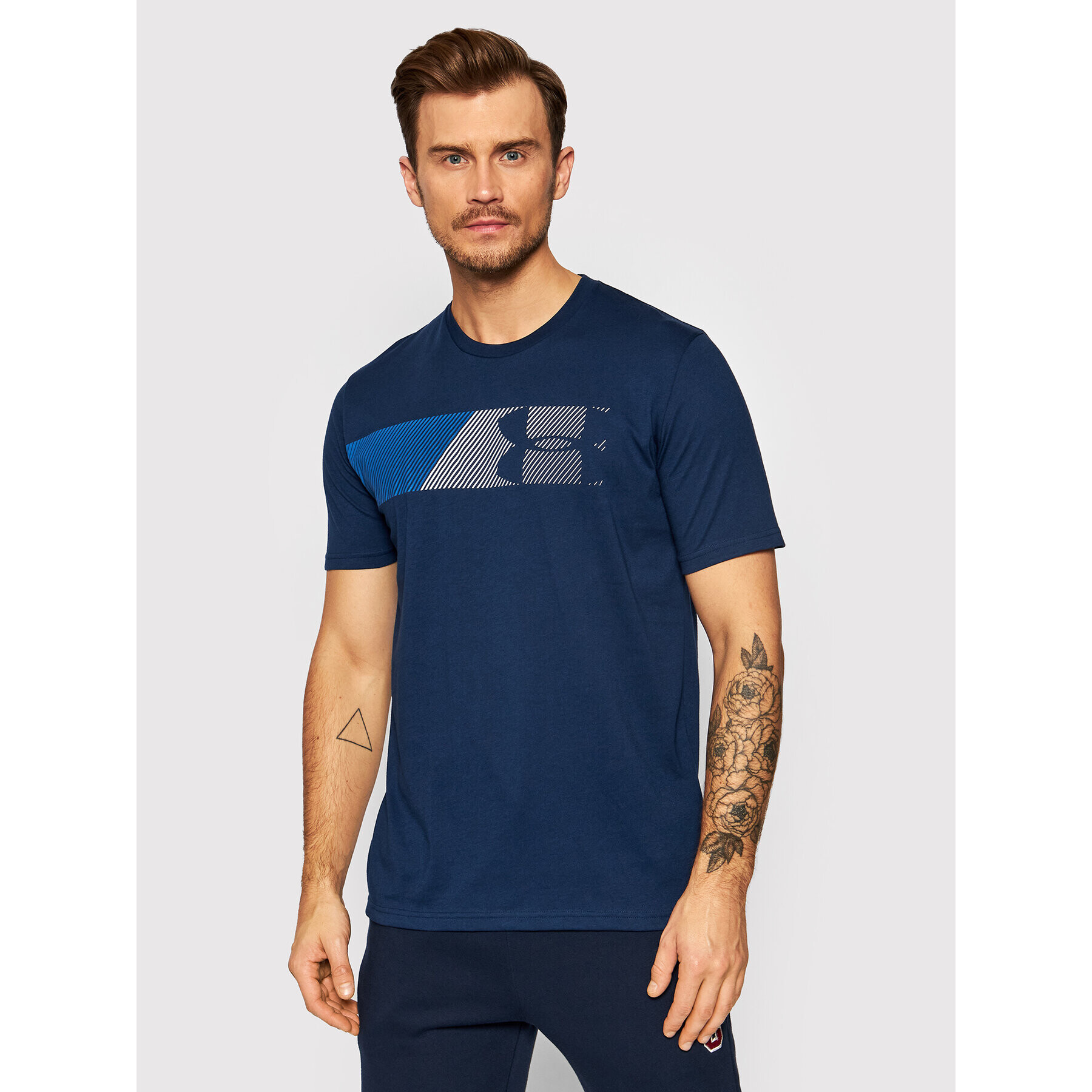 Under Armour Tricou Ua Fast Left Chest 1329584 Bleumarin Loose Fit - Pled.ro