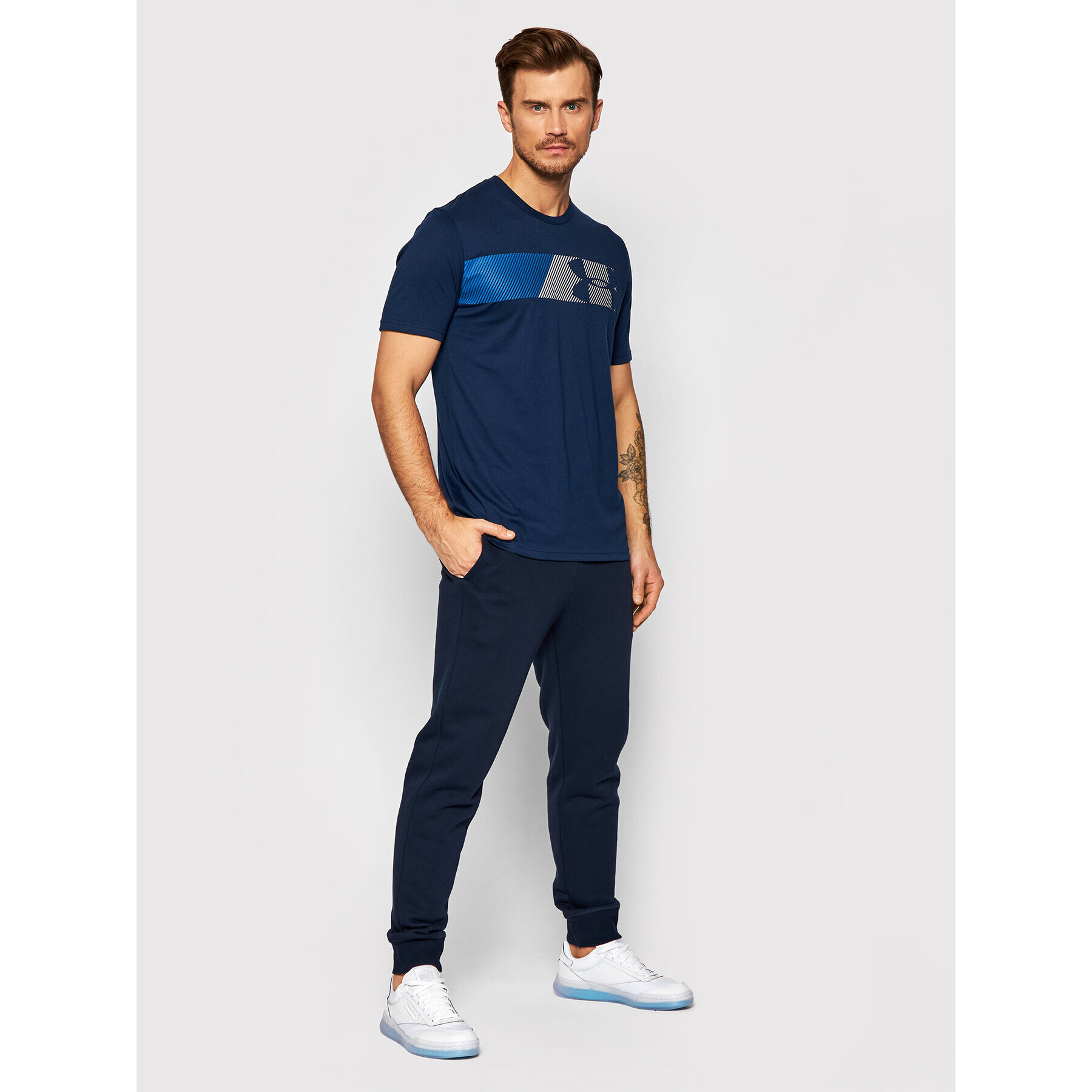 Under Armour Tricou Ua Fast Left Chest 1329584 Bleumarin Loose Fit - Pled.ro