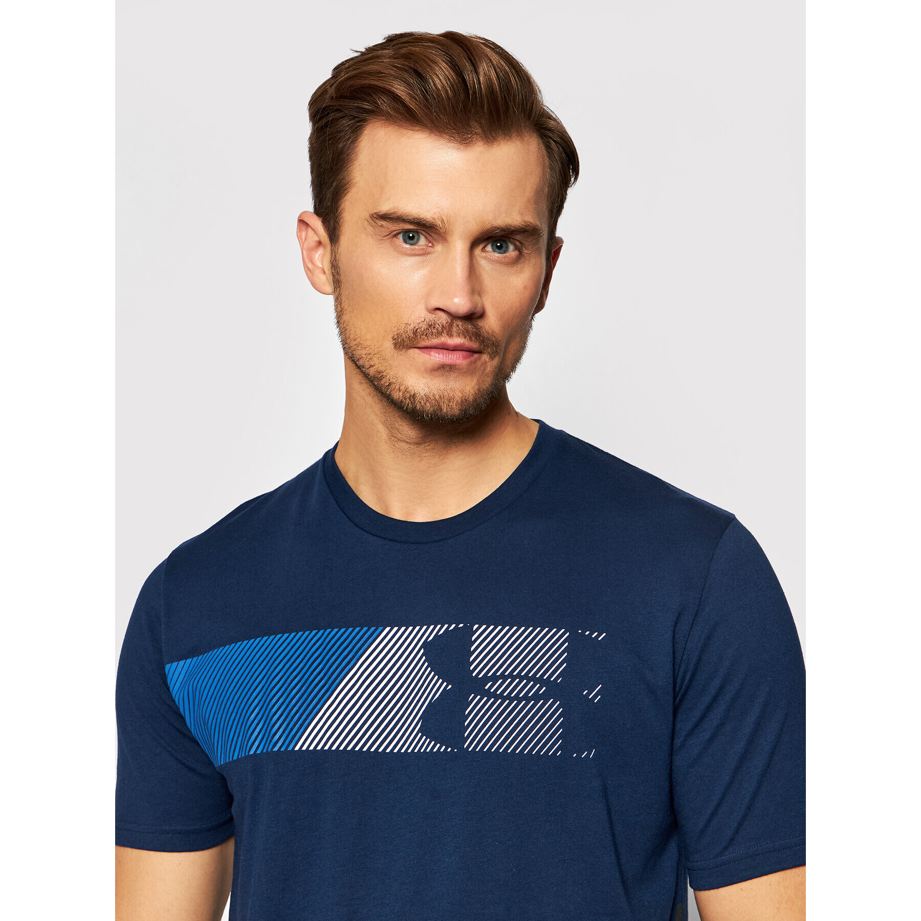 Under Armour Tricou Ua Fast Left Chest 1329584 Bleumarin Loose Fit - Pled.ro