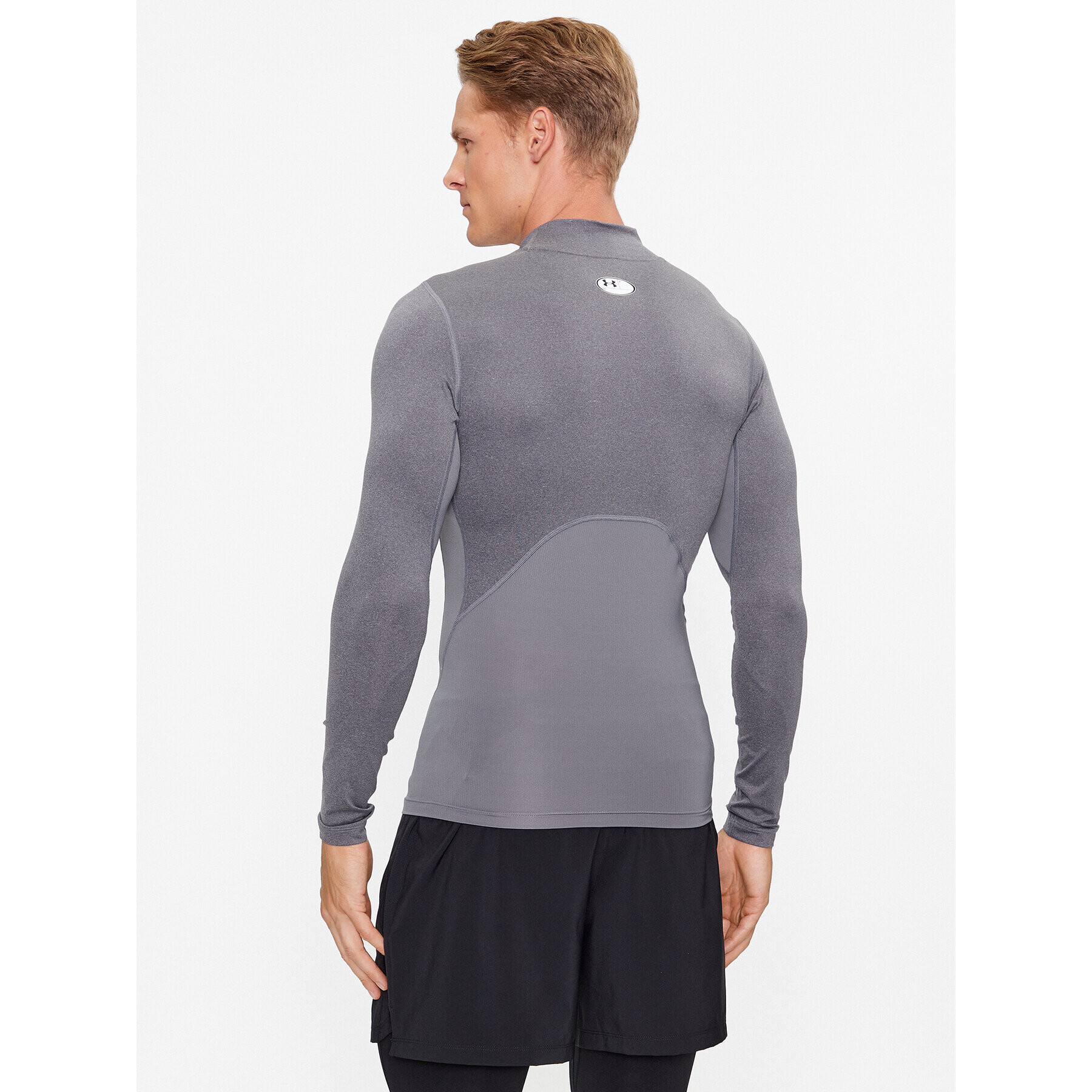 Under Armour Tricou Ua Hg Armour Comp Mock Ls 1369606 Gri Compression Fit - Pled.ro