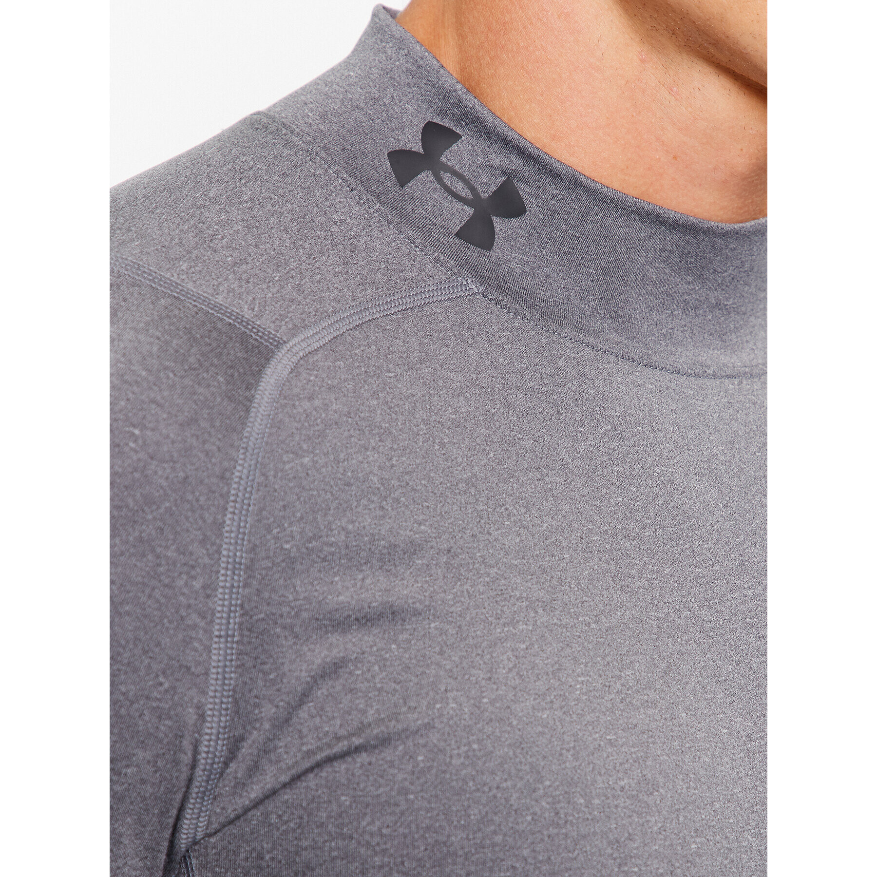 Under Armour Tricou Ua Hg Armour Comp Mock Ls 1369606 Gri Compression Fit - Pled.ro