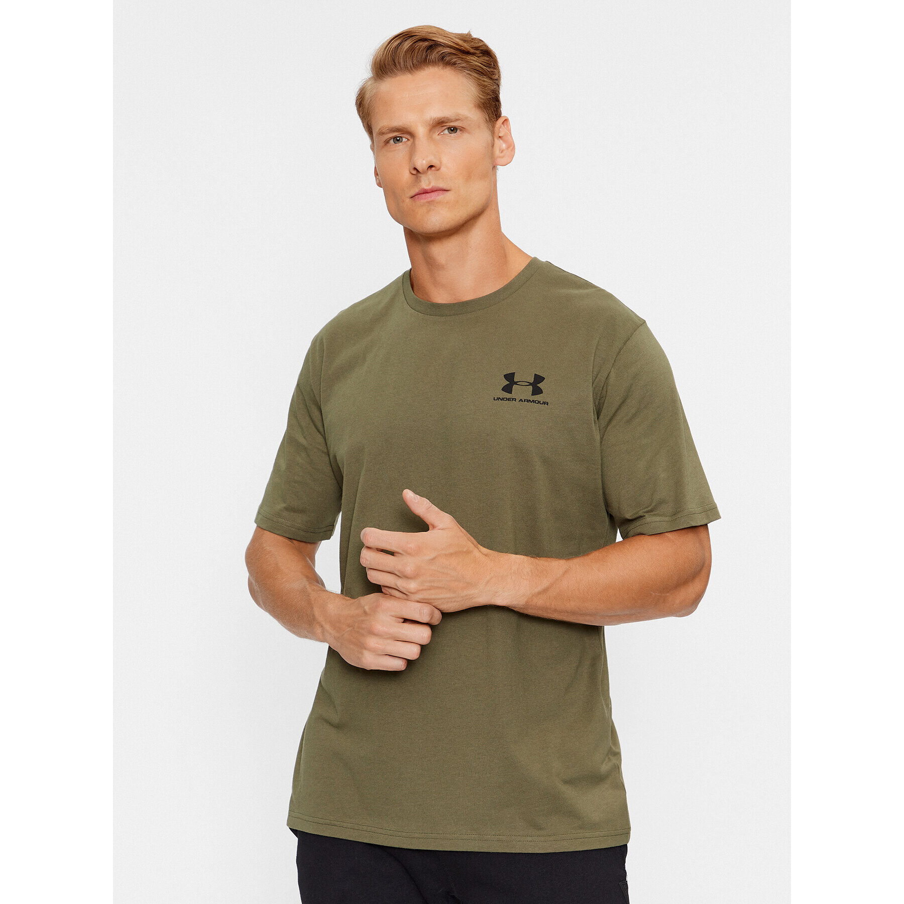 Under Armour Tricou Ua M Sportstyle Lc Ss 1326799 Kaki Loose Fit - Pled.ro